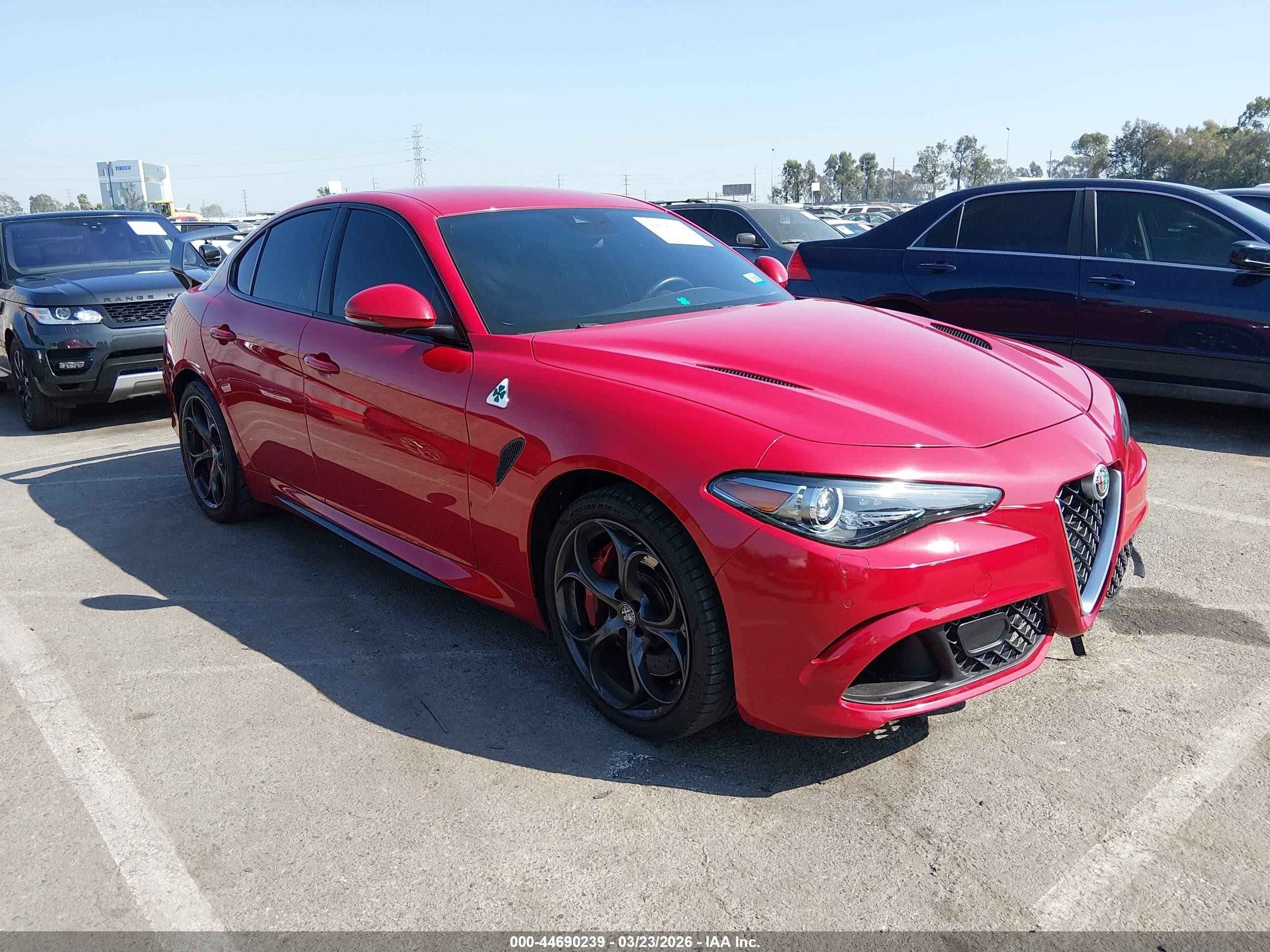 2018 Alfa Romeo Giulia, VIN ZARFAEAV0J7579455 — Repossession