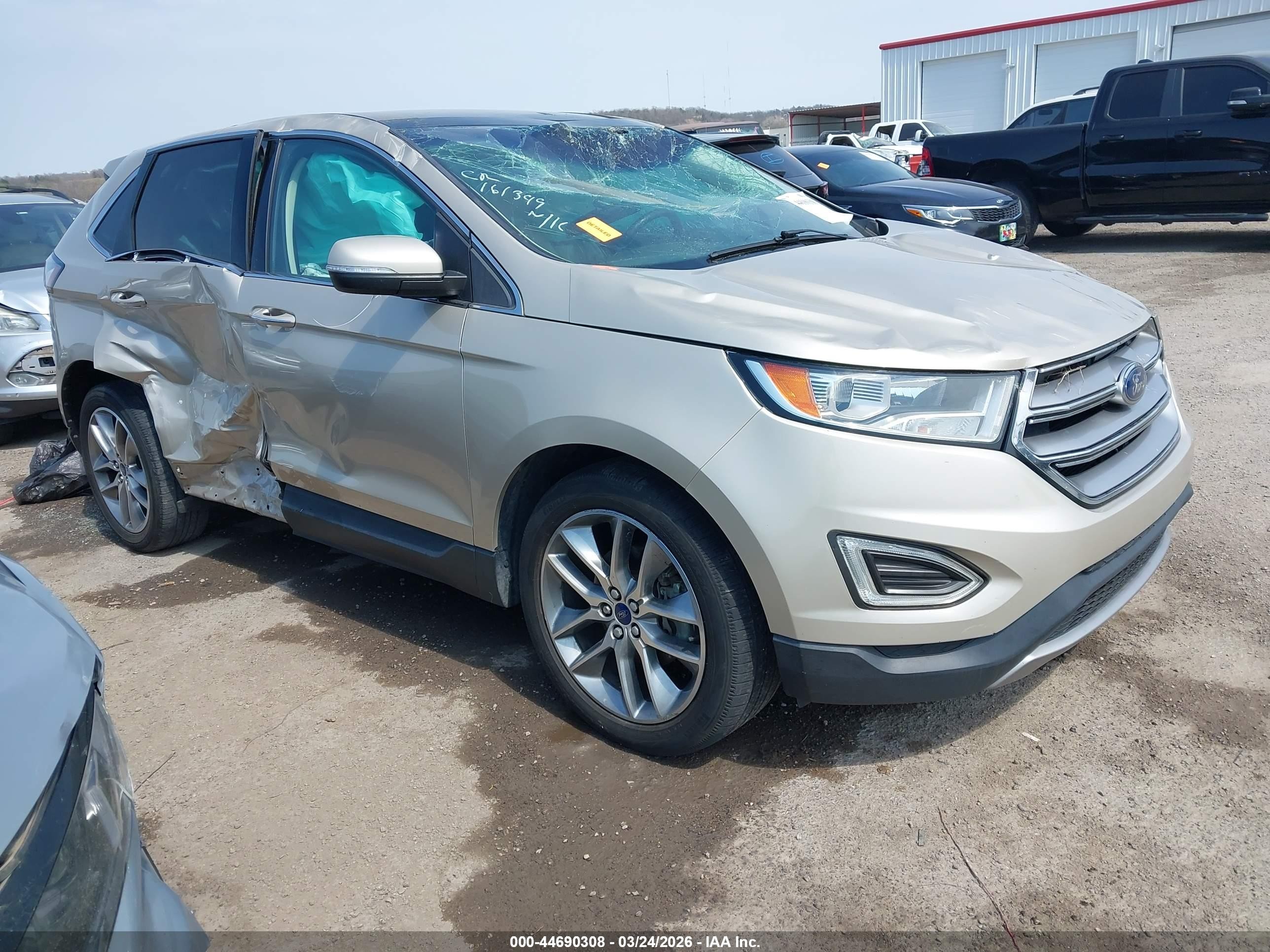 2017 Ford Edge Titanium, VIN 2FMPK3K94HBC07292 — Rollover
