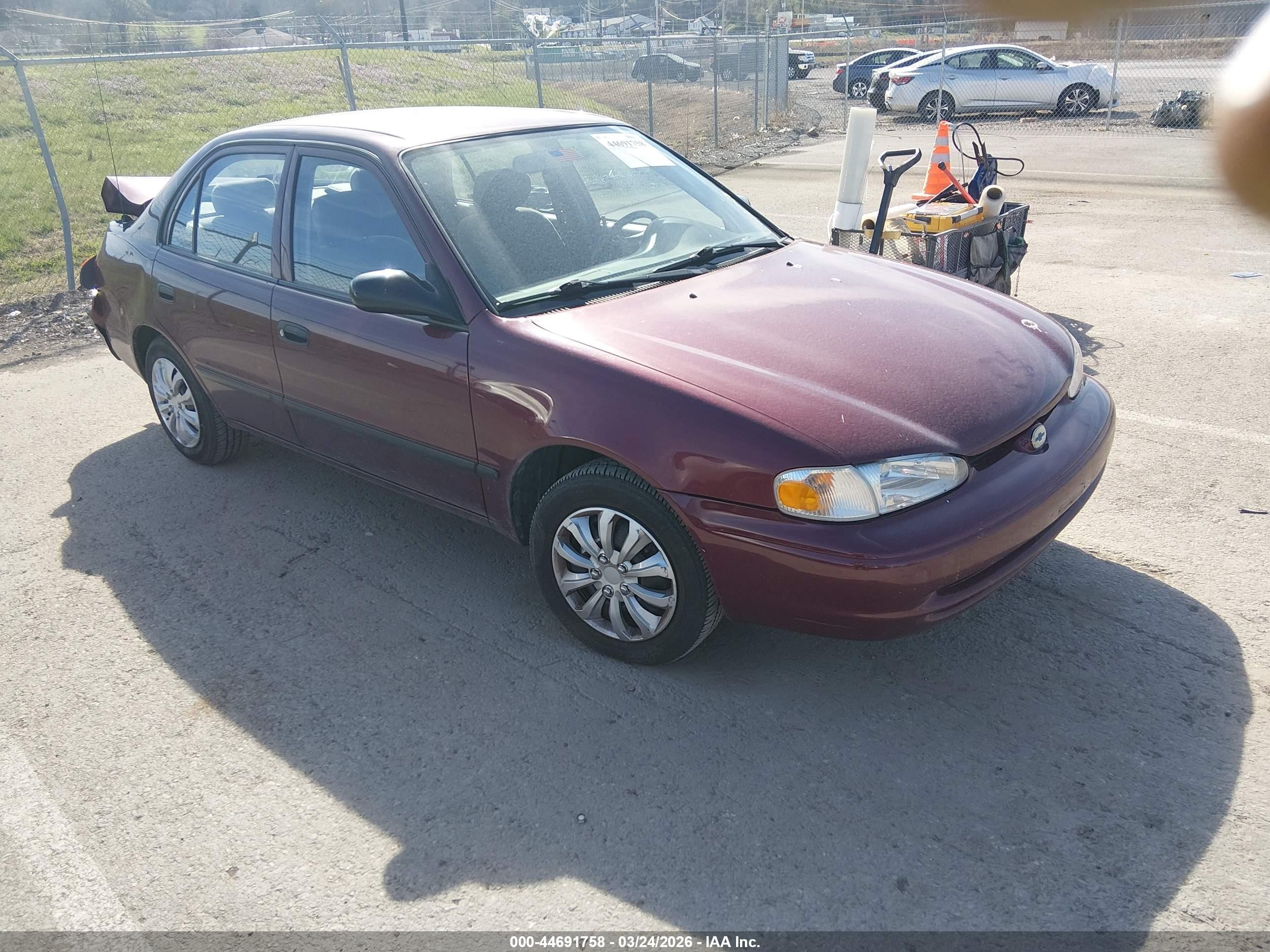 1998 Chevrolet Prizm Lsi, VIN 1Y1SK5284WZ437020 — Rear end