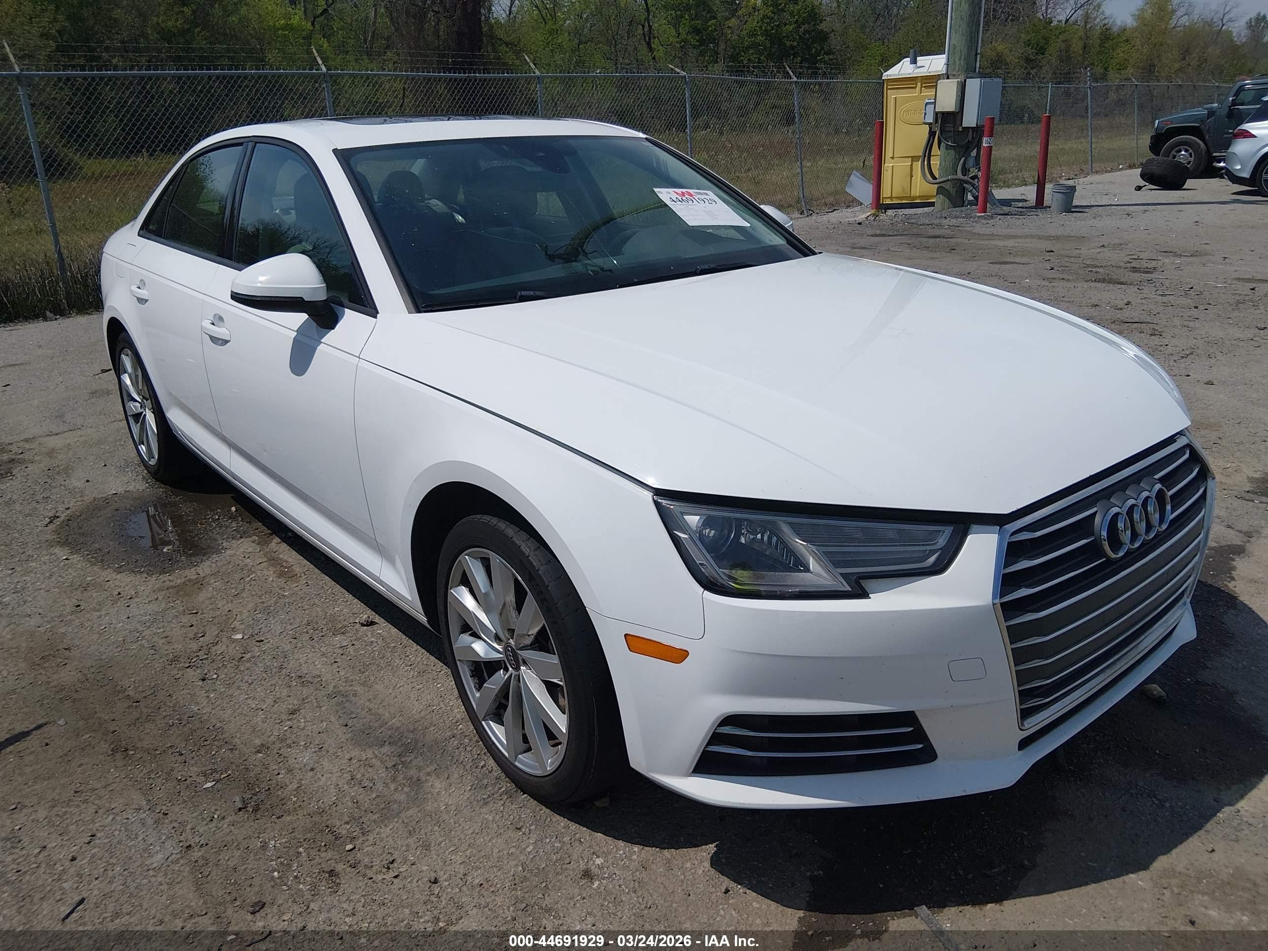 2017 Audi A4 ultra Premium, VIN WAUGMAF4XHN060821 — Rear end