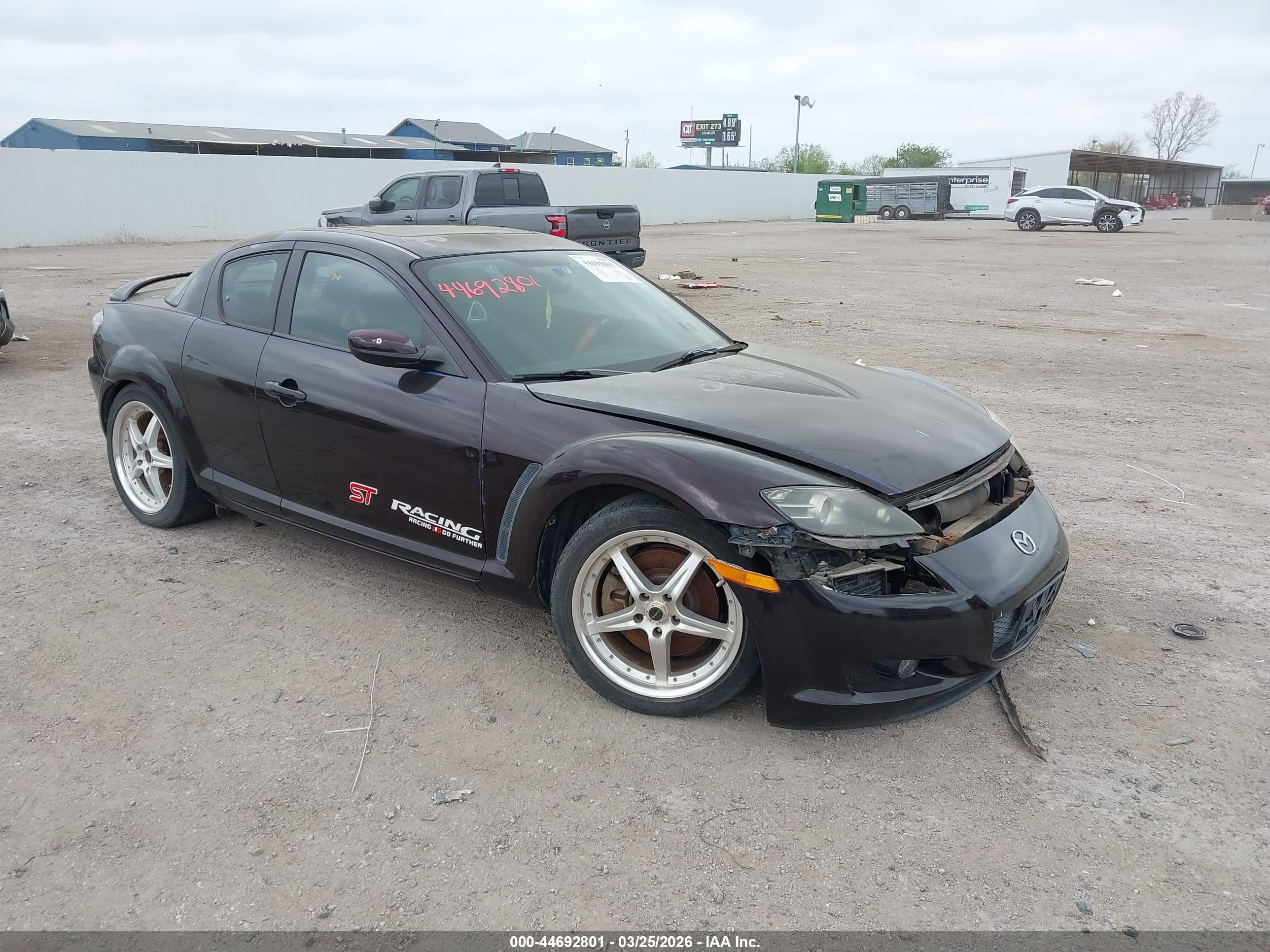 2008 Mazda RX-8 Grand Touring, VIN JM1FE173780215291 — Front end