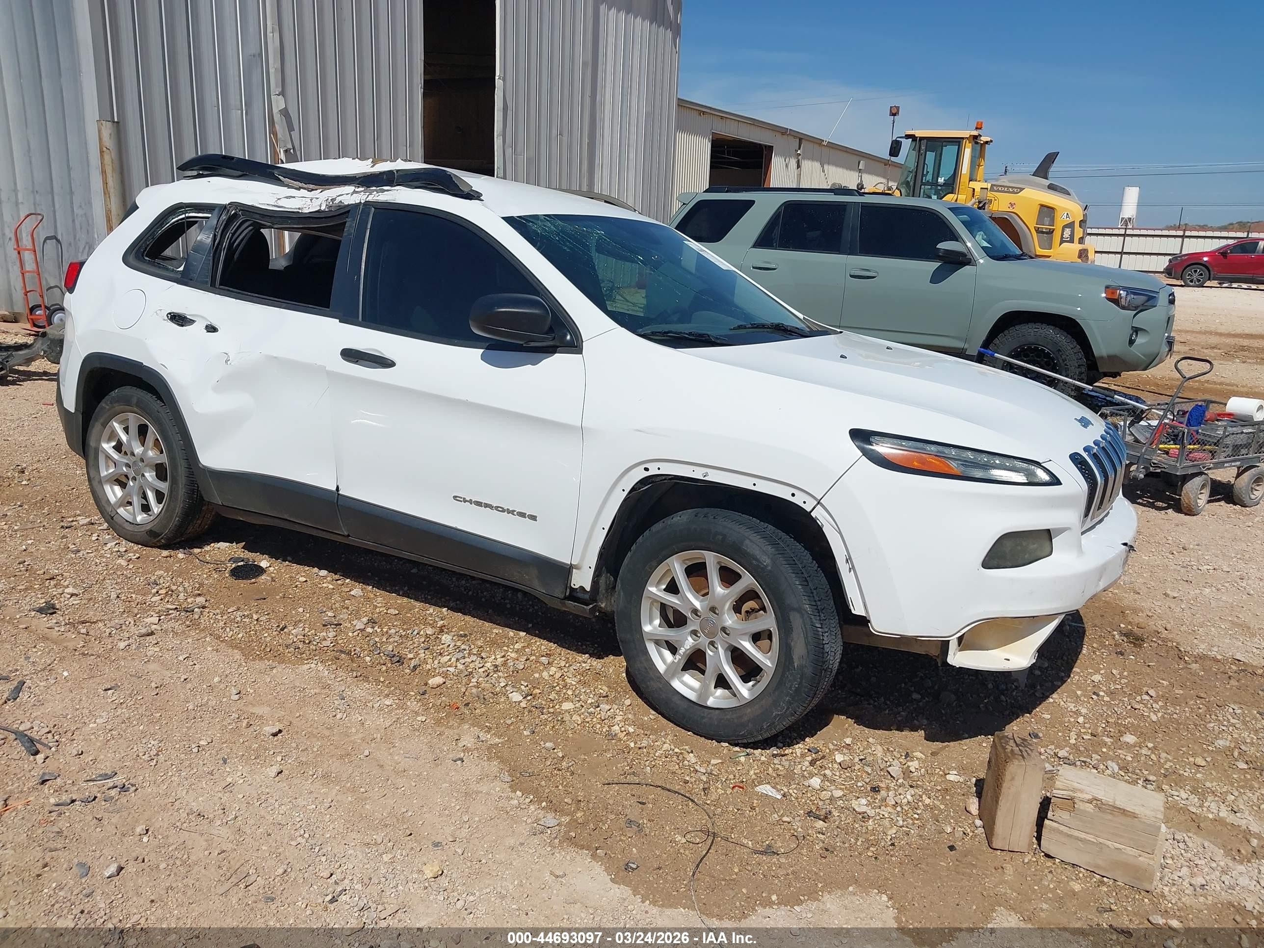 2016 Jeep Cherokee Sport, VIN 1C4PJLAB7GW107339 — All over