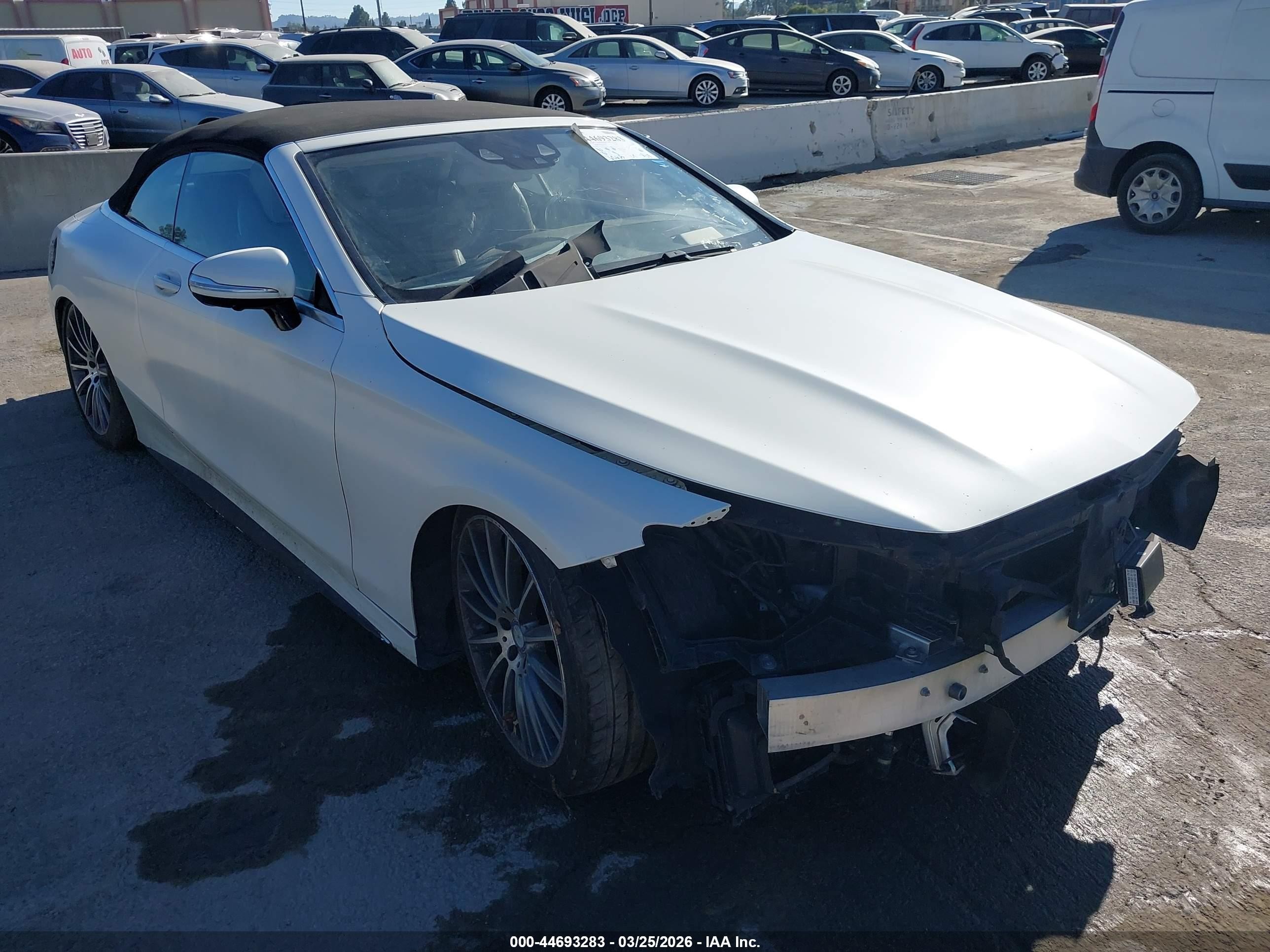 2017 Mercedes-Benz S 550, VIN WDDXK8CB1HA023674 — Front end