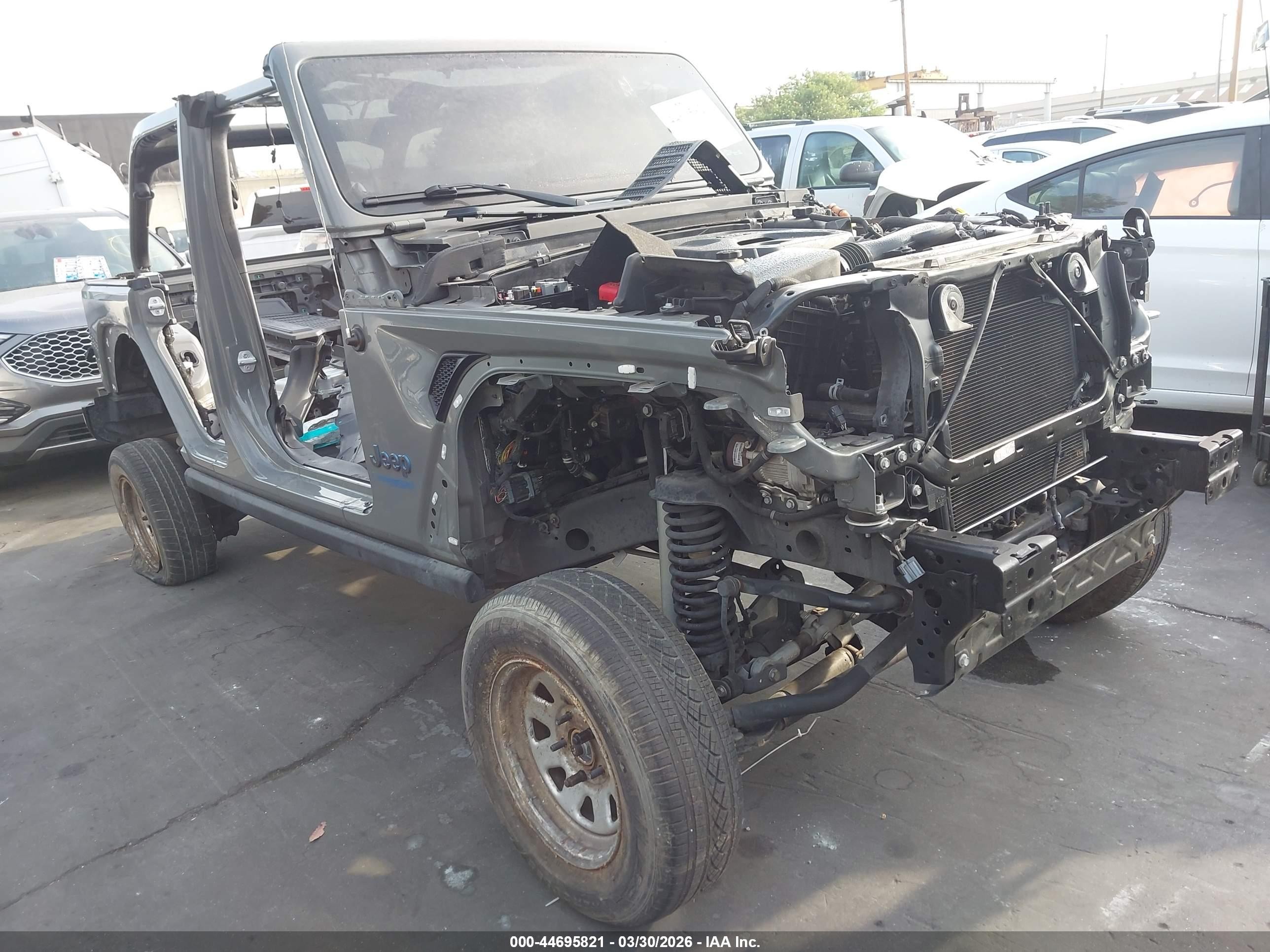 2021 Jeep Wrangler Unlimited Rubicon, VIN 1C4JJXR68MW686762 — Stripped