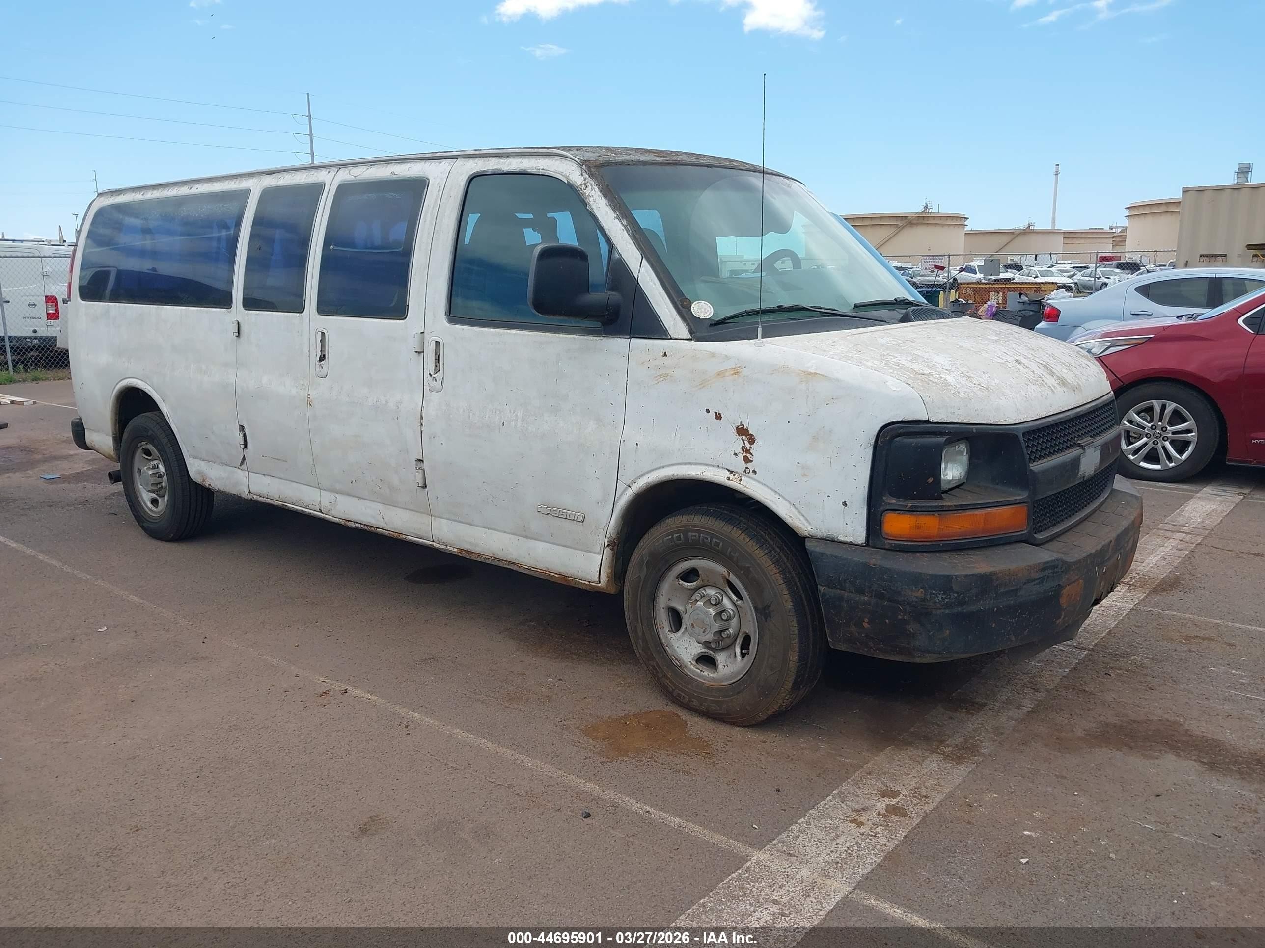 2003 Chevrolet Express Passenger, VIN 1GAHG39U031207274 — Water / flood