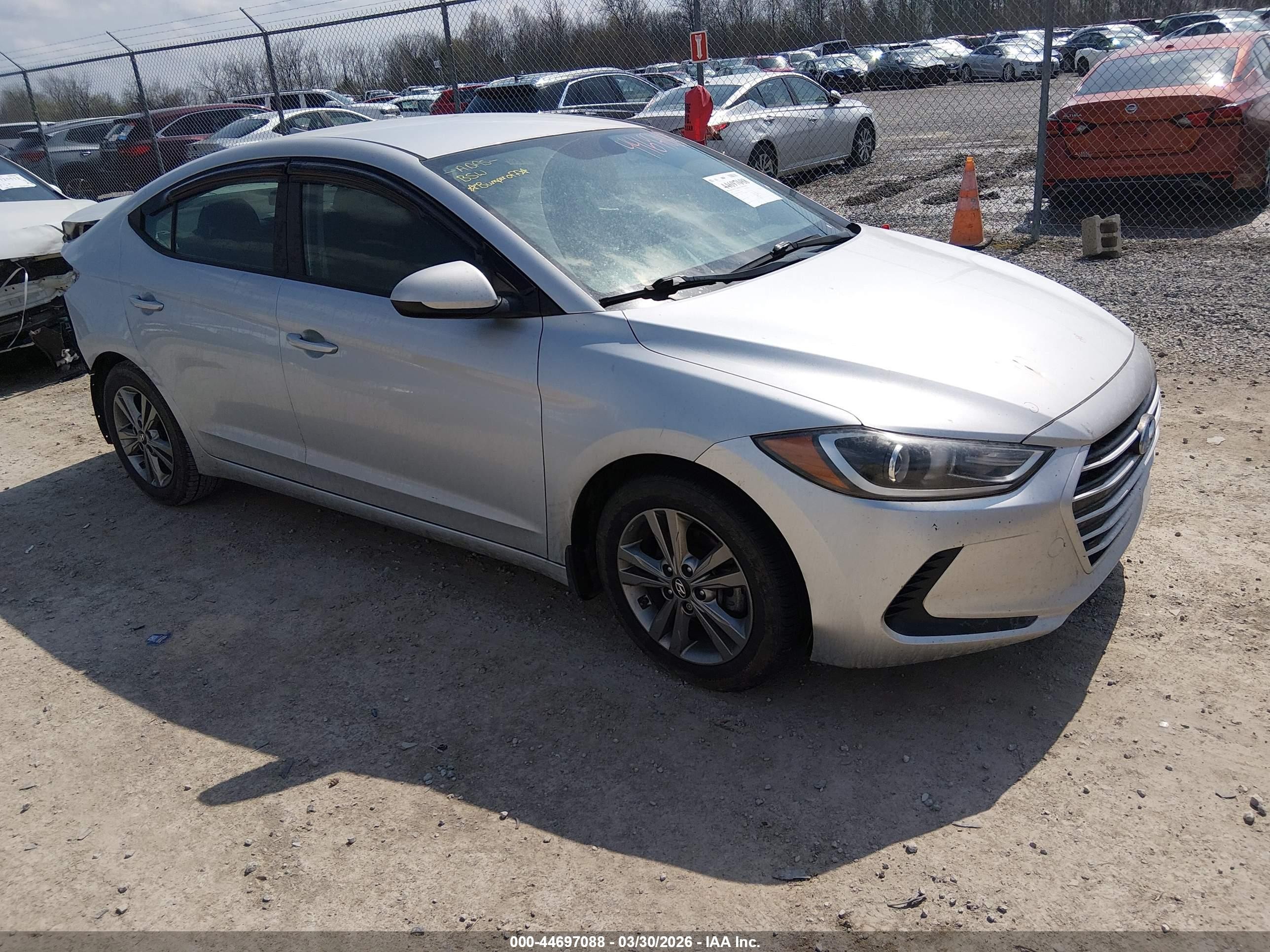 2018 Hyundai Elantra Value Edition, VIN KMHD84LF8JU589046 — Rear end