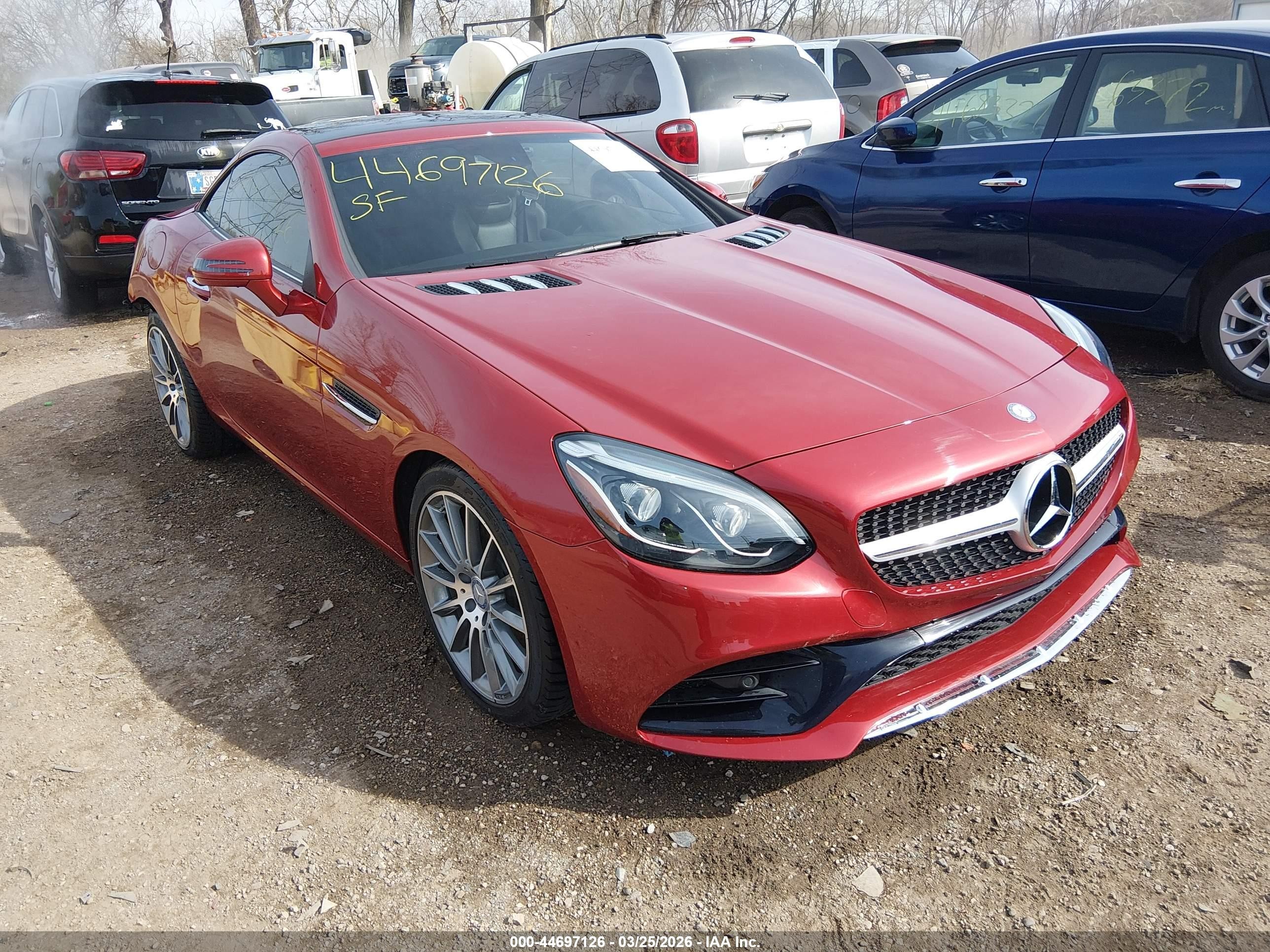 2017 Mercedes-Benz SLC 300, VIN WDDPK3JA0HF137262 — Rear end