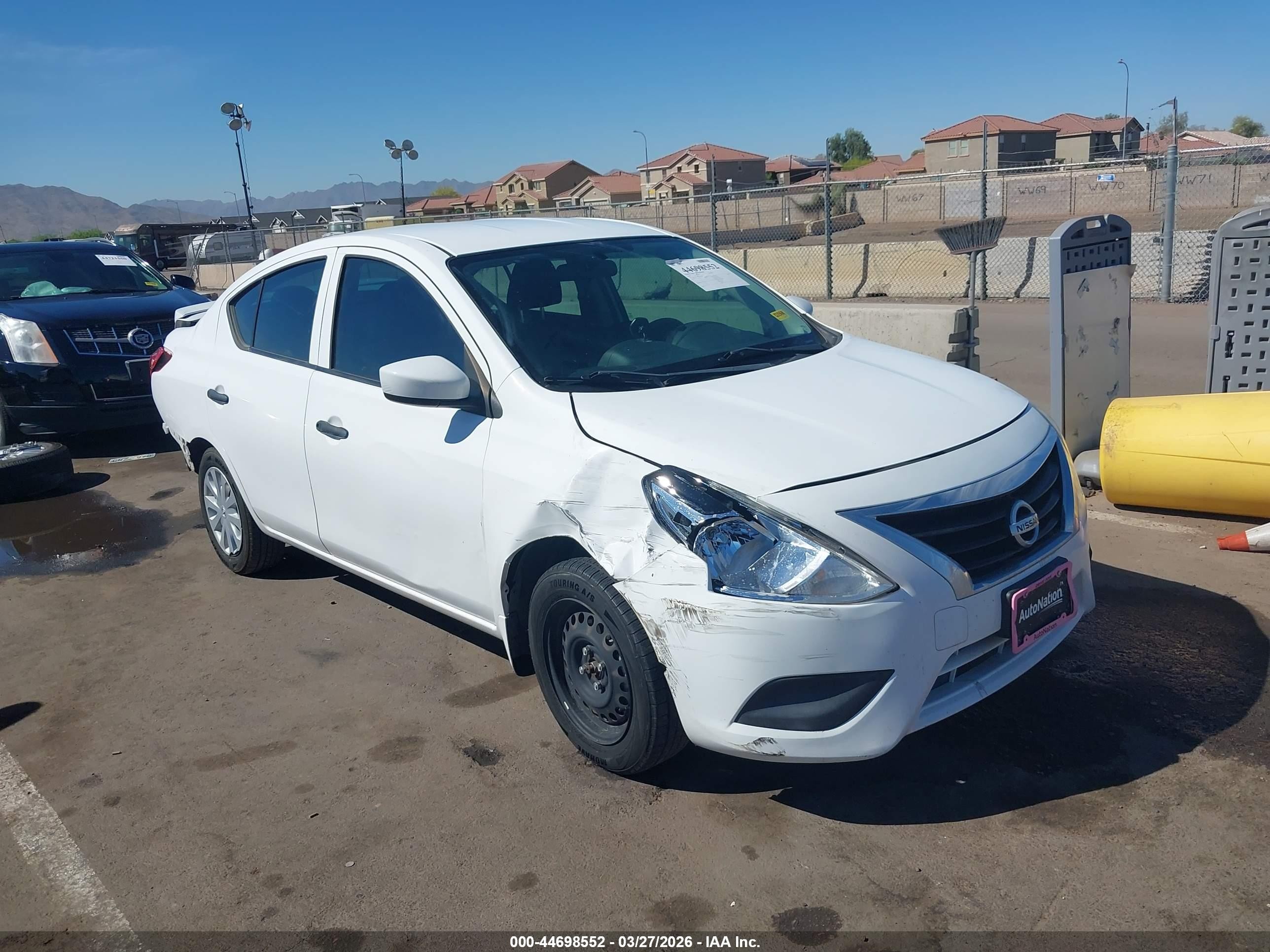 2019 Nissan Versa SV, VIN 3N1CN7AP9KL817821 — Rear end