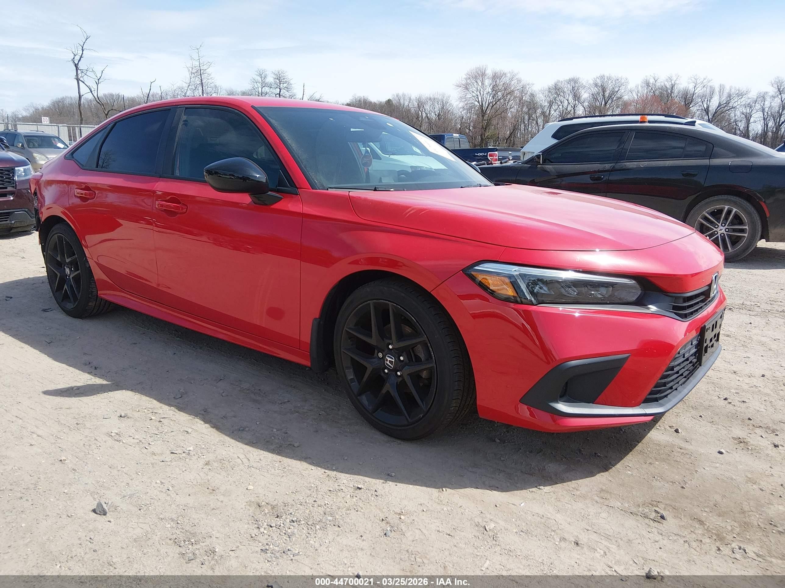 2023 Honda Civic Sport, VIN 2HGFE2F56PH543533 — Rear end
