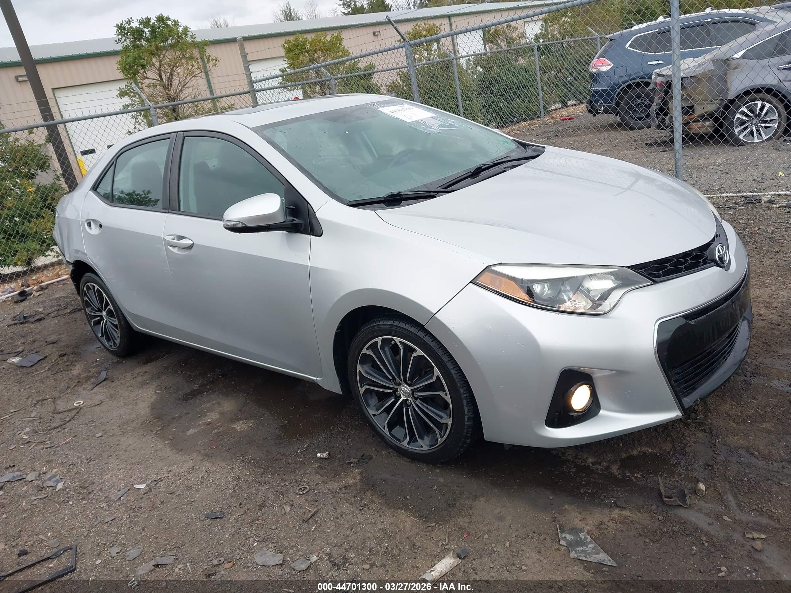 2016 Toyota Corolla LE, VIN 2T1BURHE3GC691512 — Rear end