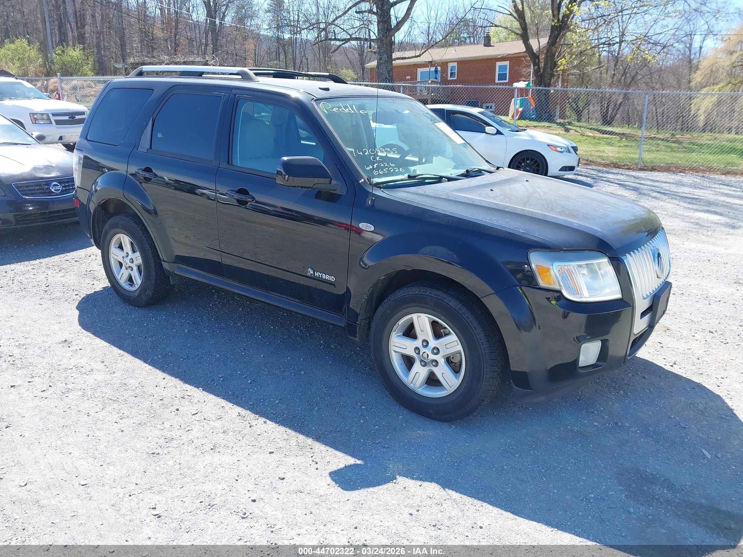 2009 Mercury Mariner Hybrid, VIN 4M2CU29339KJ01538 — Mechanical