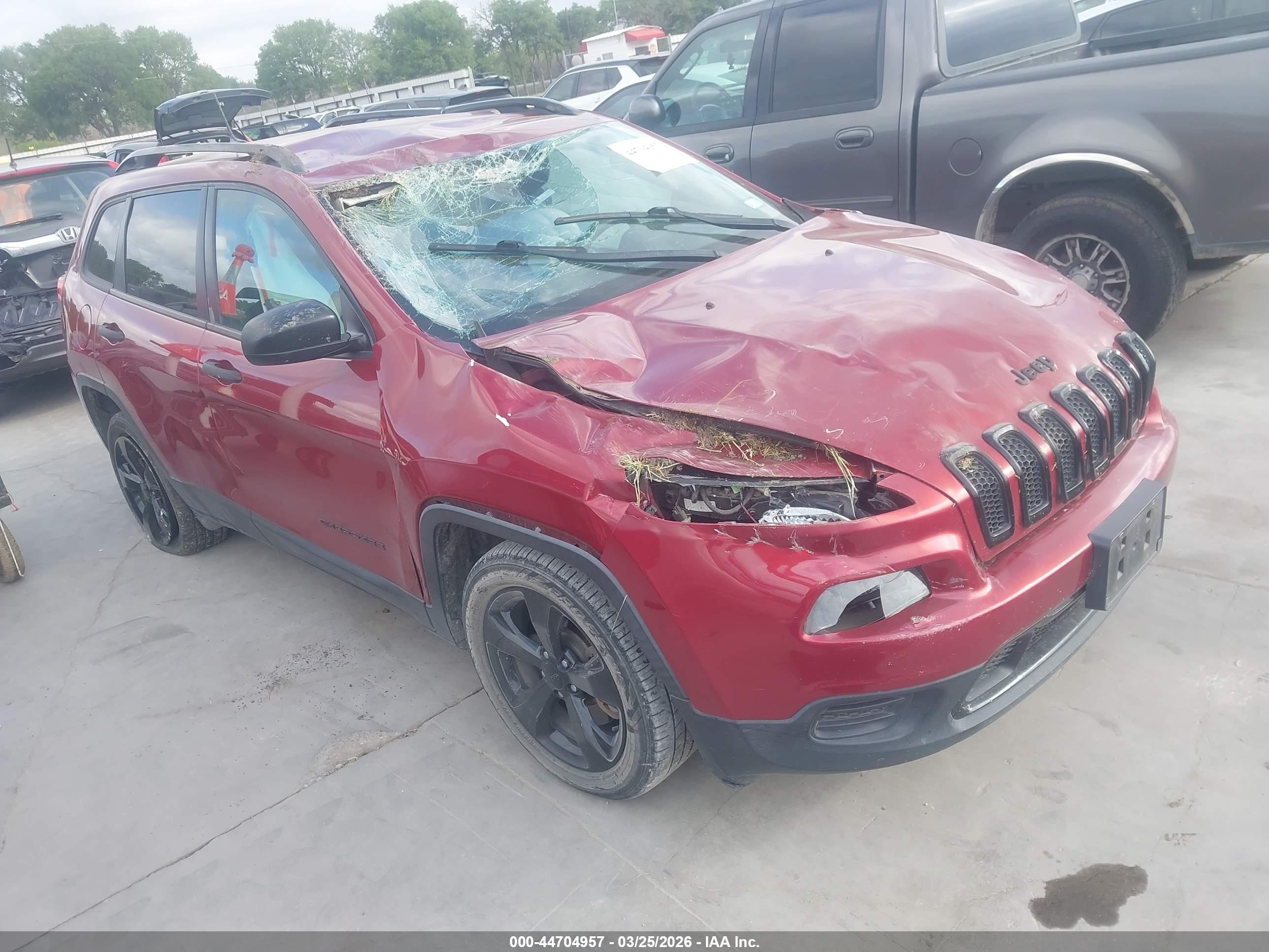 2017 Jeep Cherokee Sport, VIN 1C4PJLAB2HW640409 — Rollover