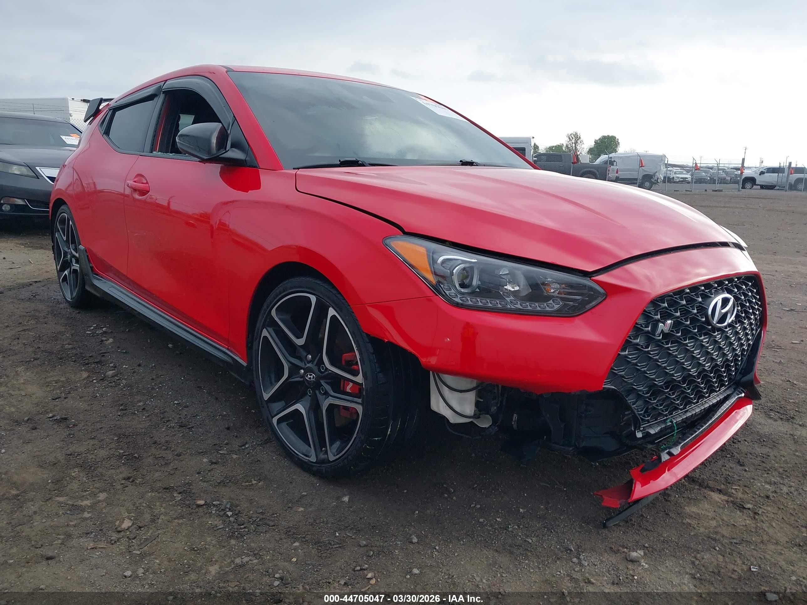 2021 Hyundai Veloster, VIN KMHT36AHXMU009682 — Interior fire