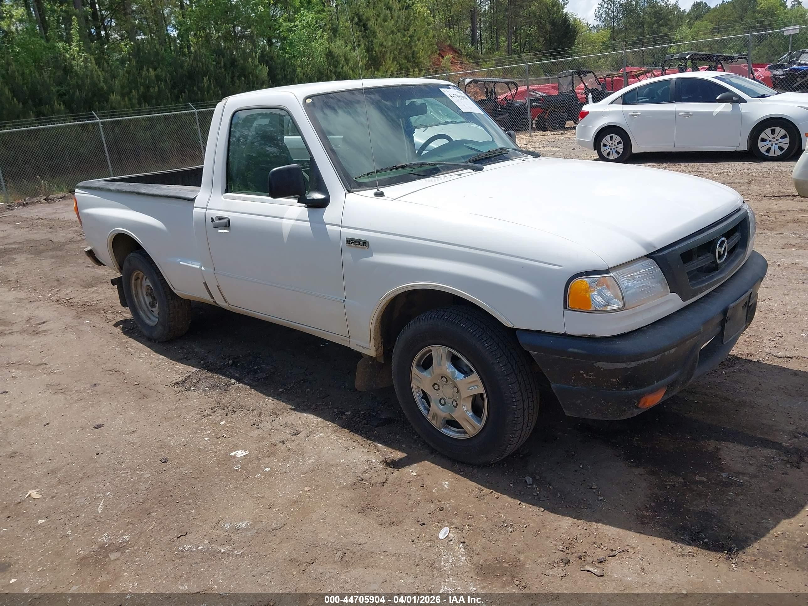 2001 Mazda B-Series SX, VIN 4F4YR12D71TM25589 — Theft recovery