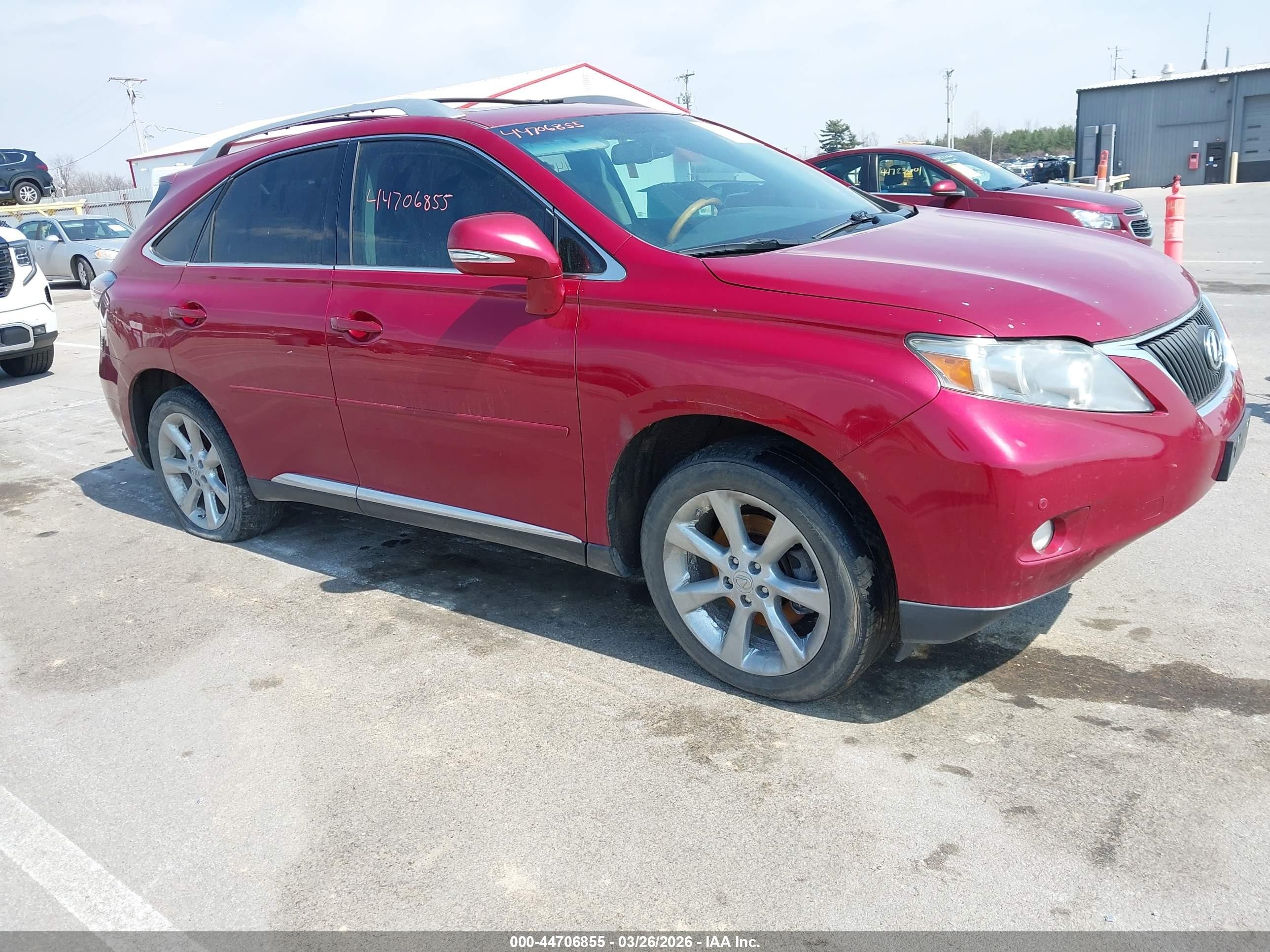 2010 Lexus RX 350, VIN 2T2ZK1BA5AC026979 — Vandalism