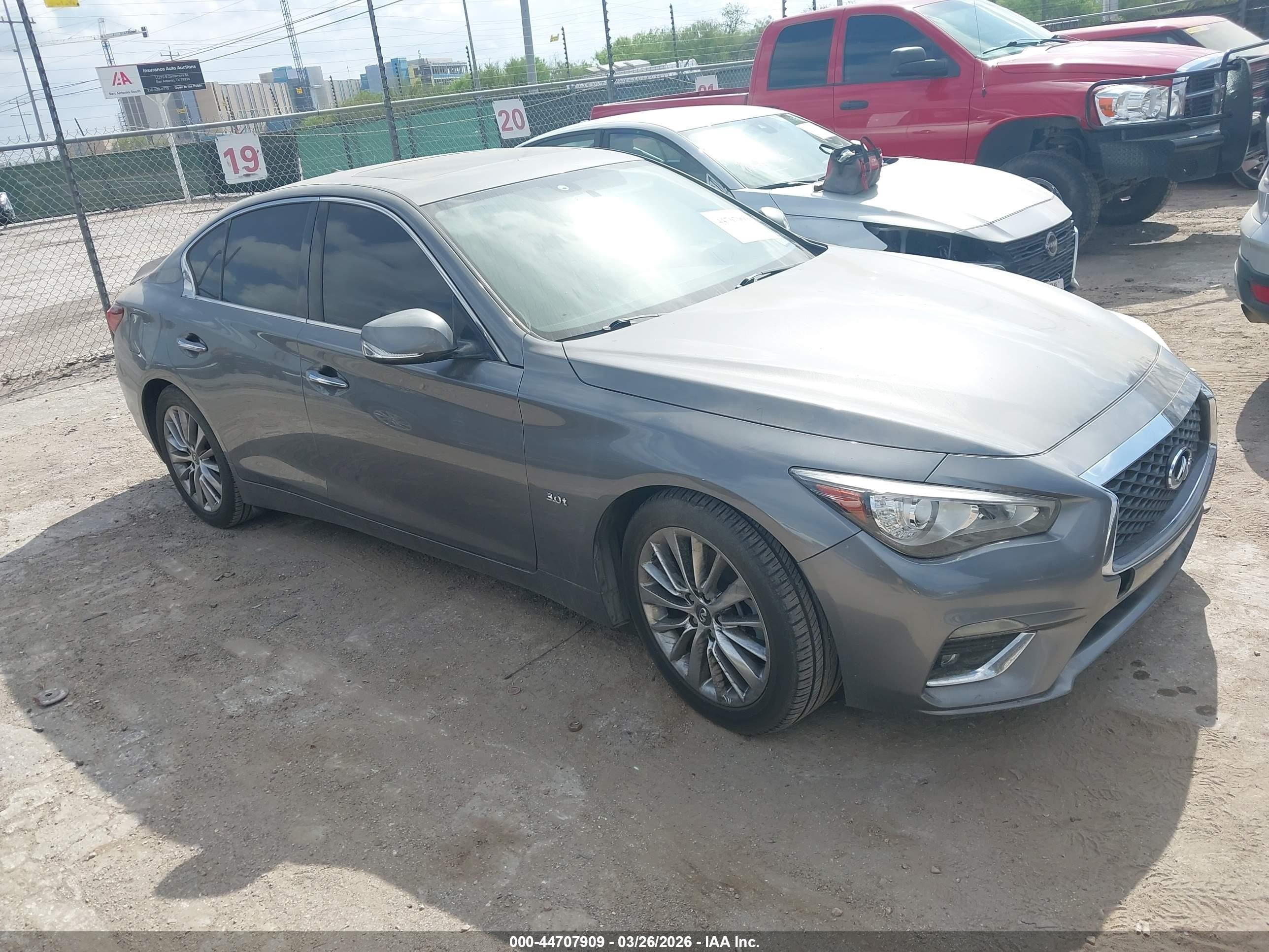 2018 Infiniti Q50 Luxe, VIN JN1EV7AP1JM356241 — Repossession