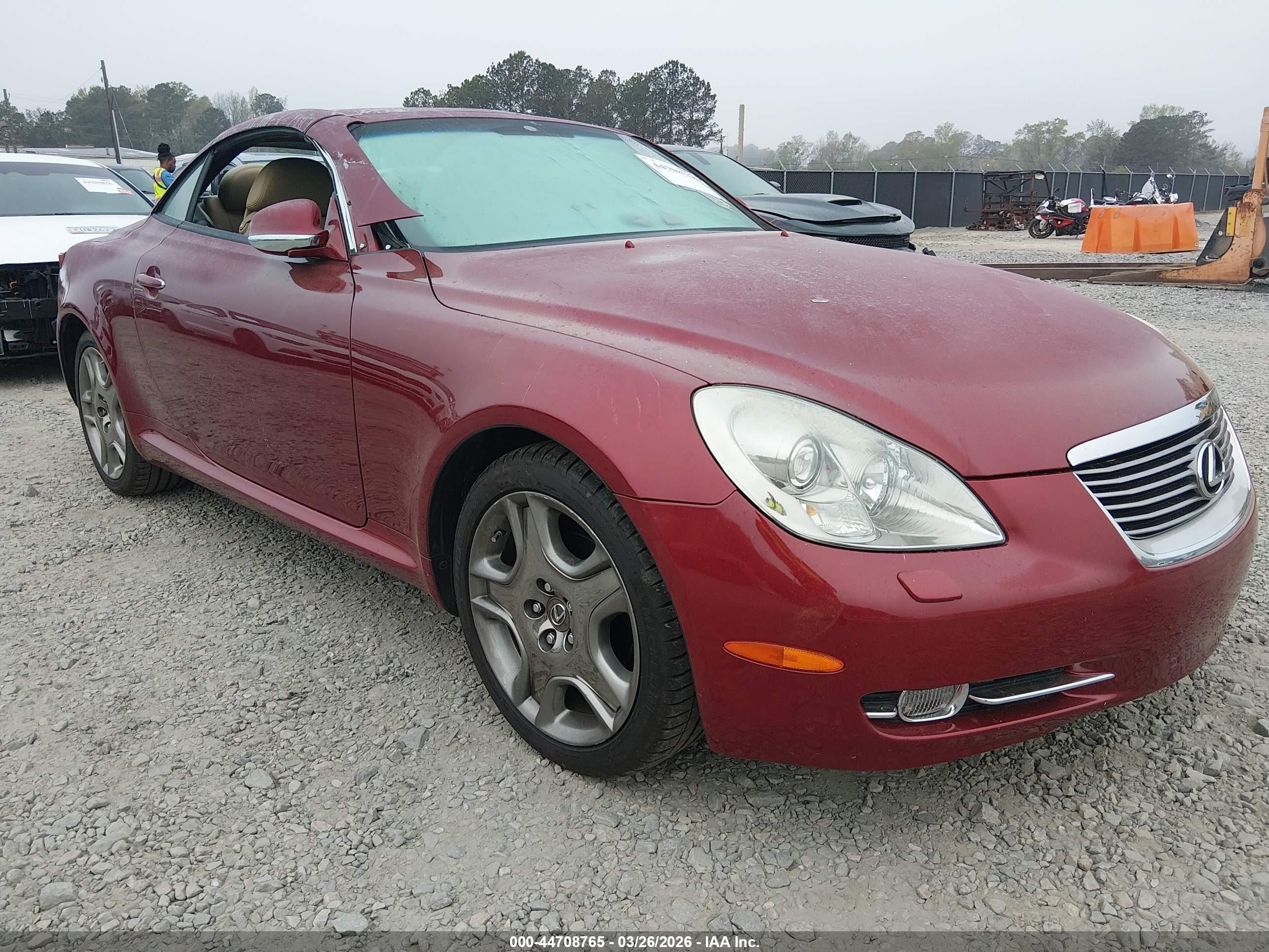 2008 Lexus SC 430, VIN JTHFN45YX89016844 — Roof