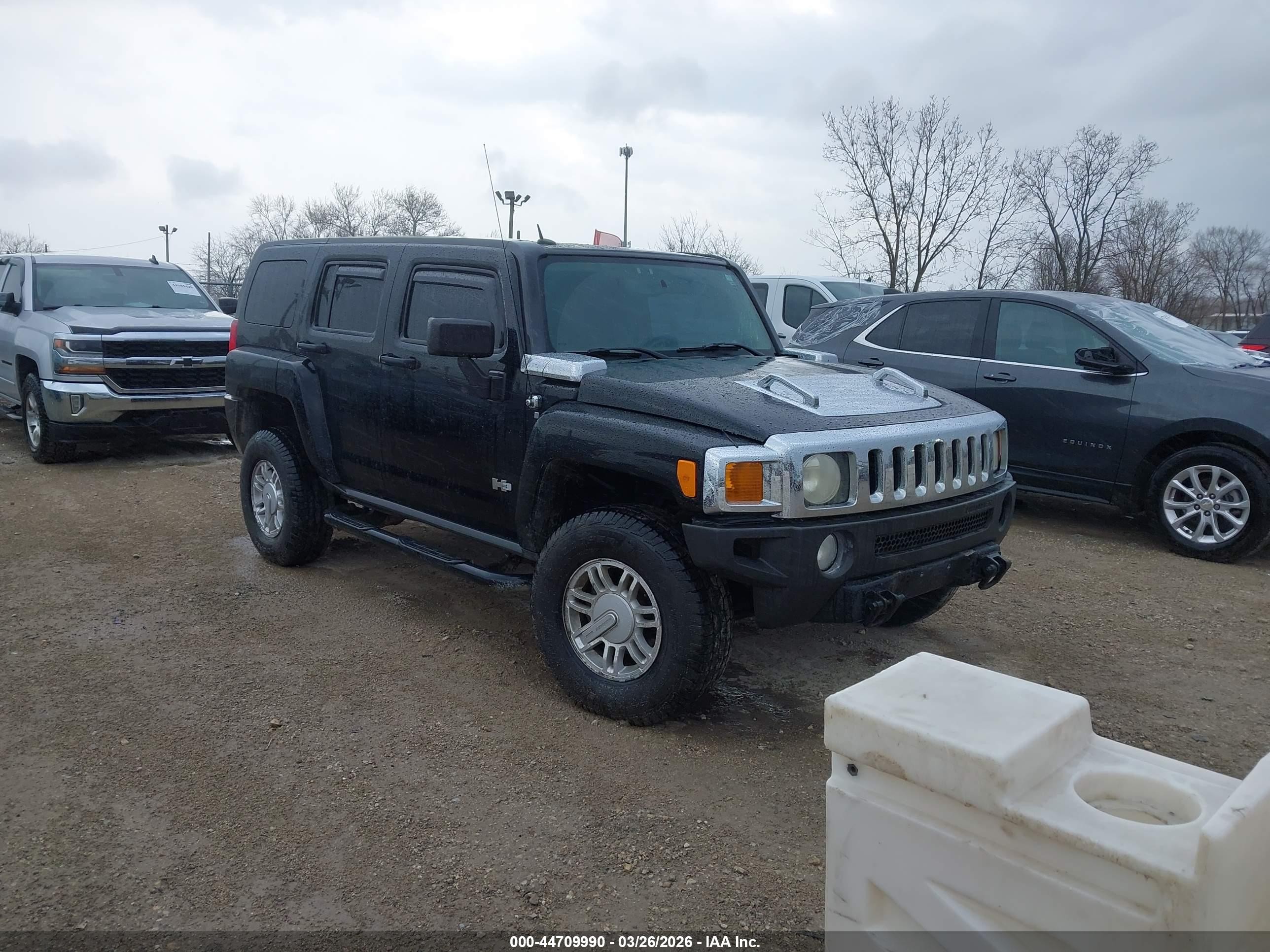 2007 Hummer H3 SUV, VIN 5GTDN13E678249911 — Hail