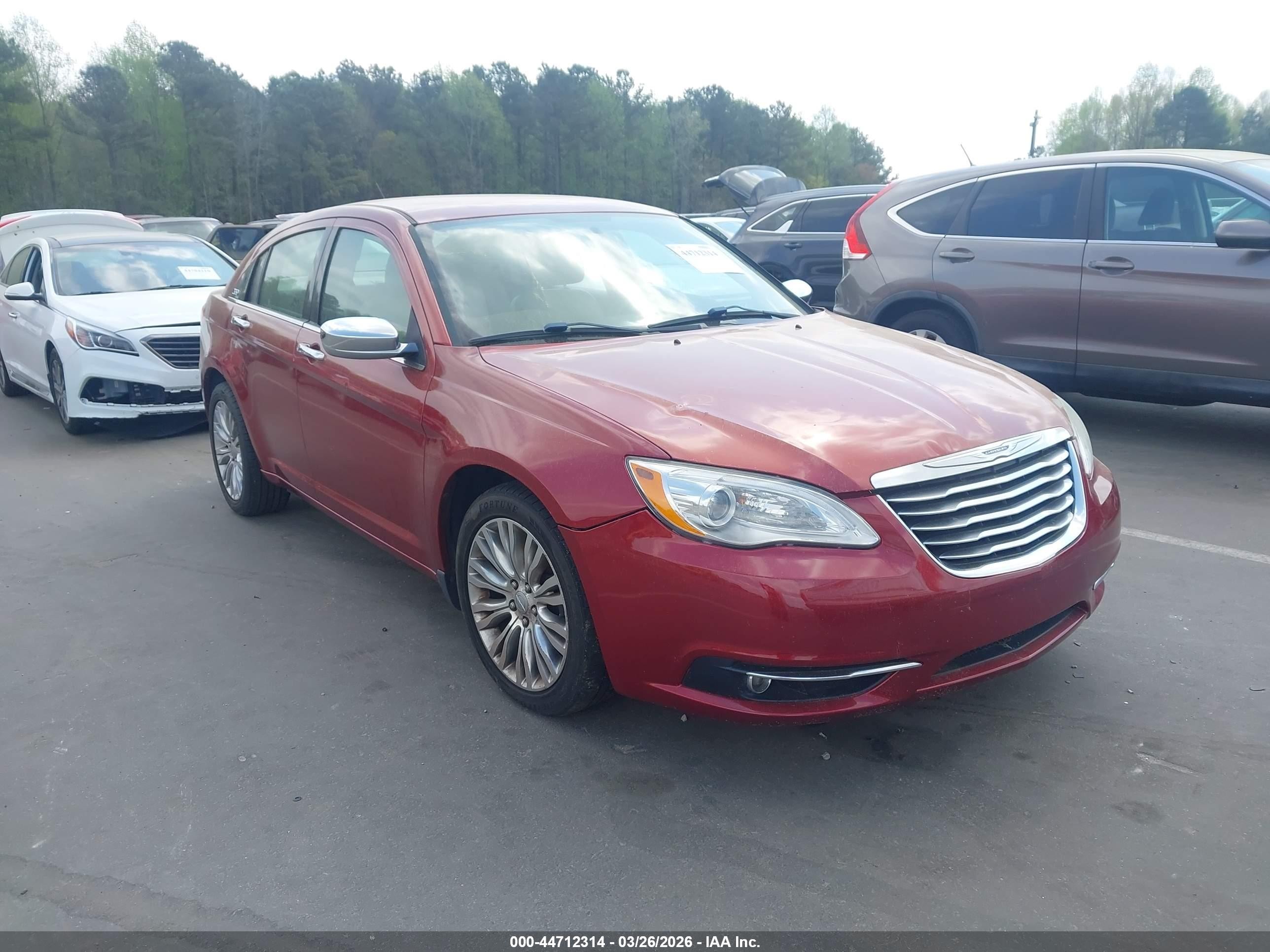 2012 Chrysler 200 Limited, VIN 1C3CCBCB9CN284253 — Vandalism