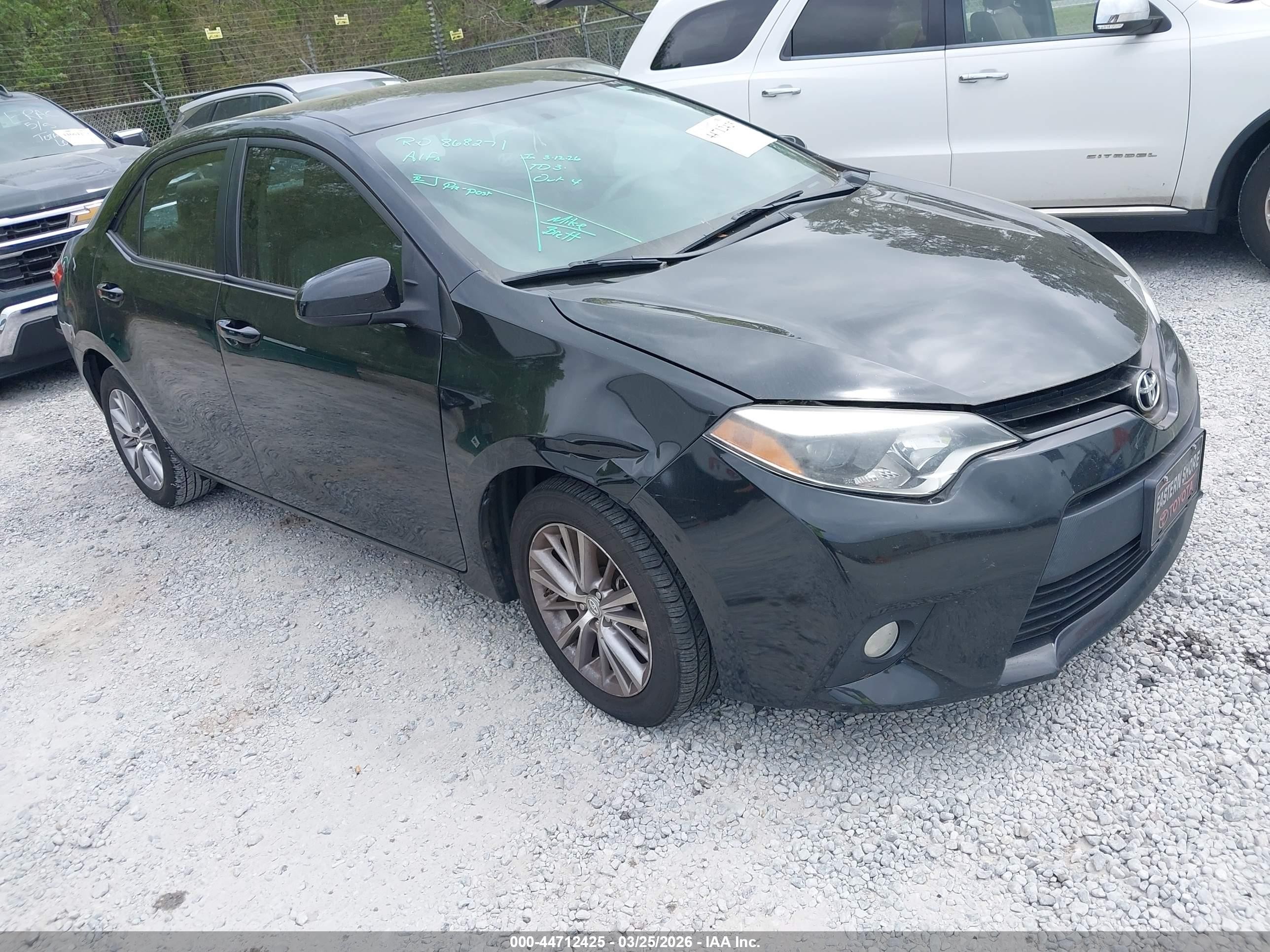 2014 Toyota Corolla LE, VIN 2T1BURHE1EC084036 — Rear end