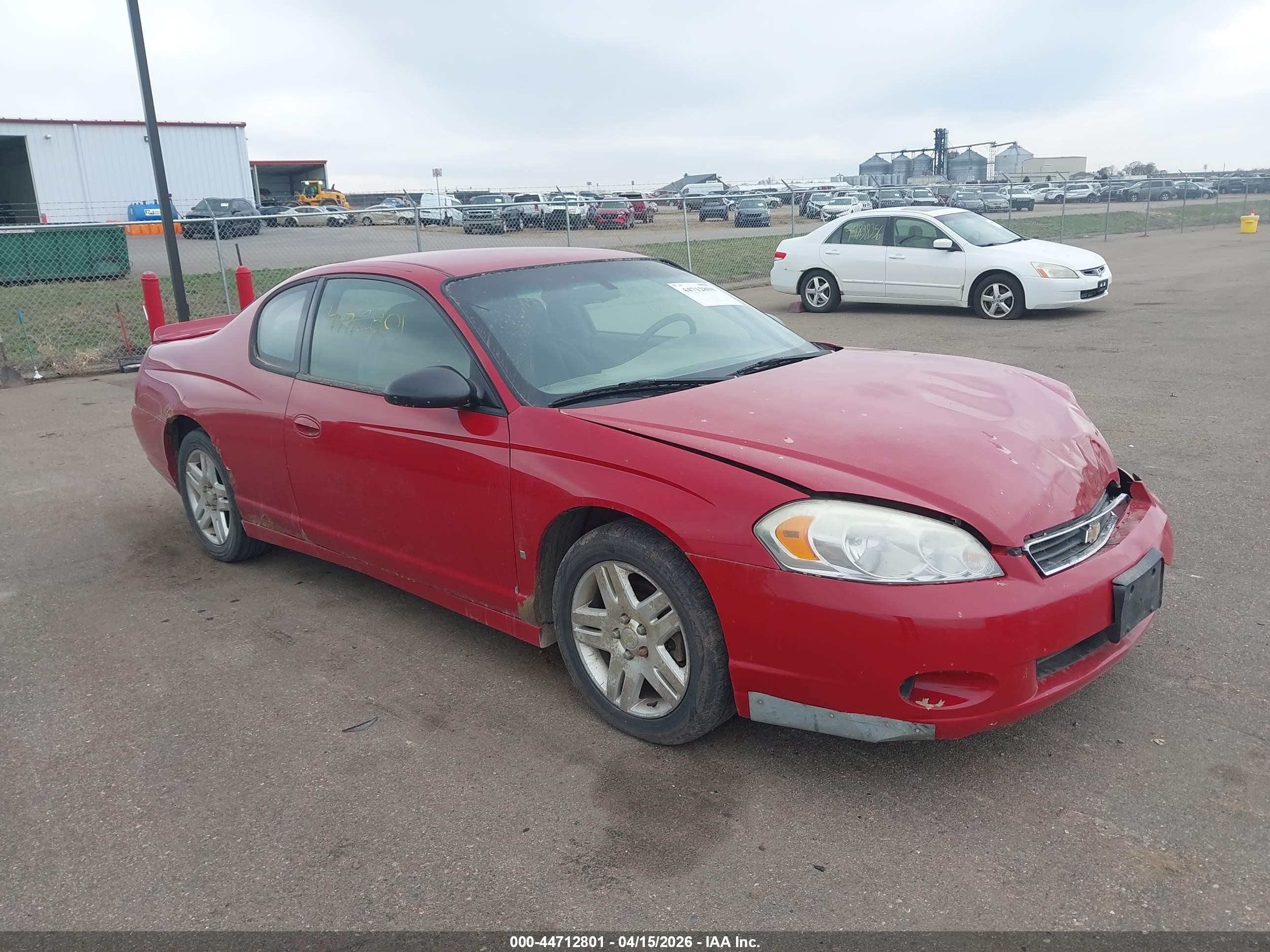 2007 Chevrolet Monte Carlo LT, VIN 2G1WK15K579400035 — Front end