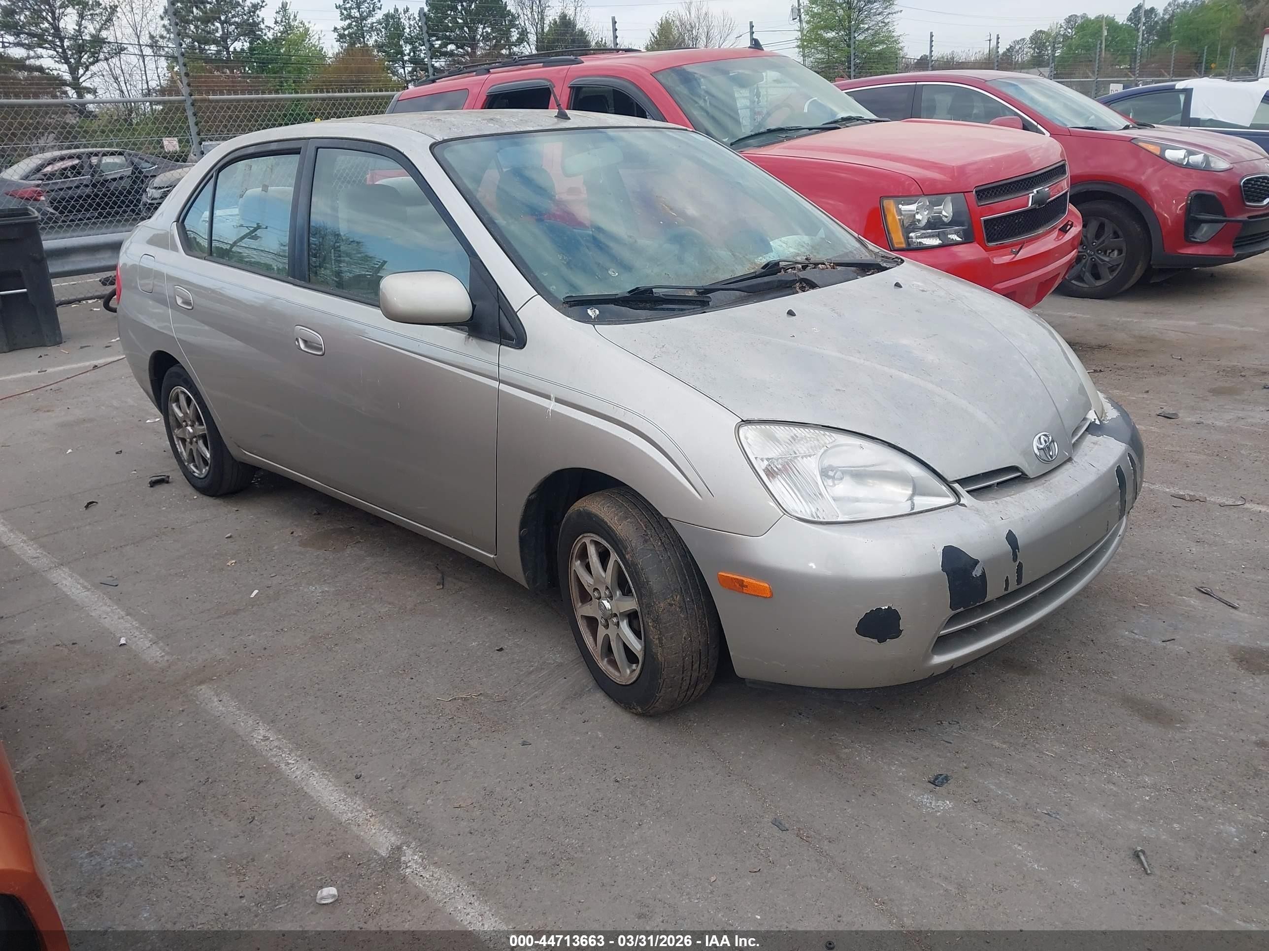 2002 Toyota Prius, VIN JT2BK18UX20066230 — Rear end