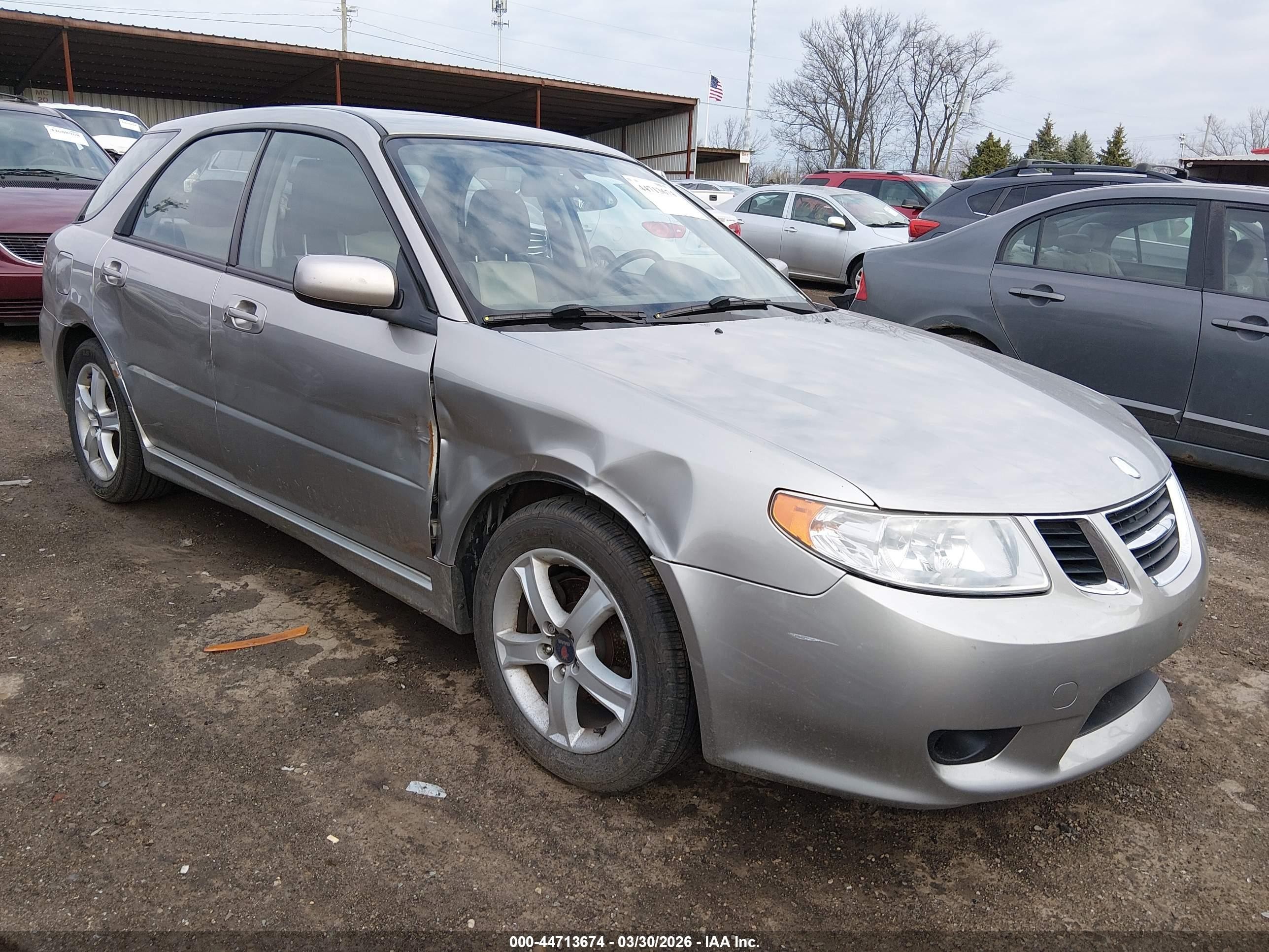 2005 Saab 9-2X Linear, VIN JF4GG616X5H057579 — Перед