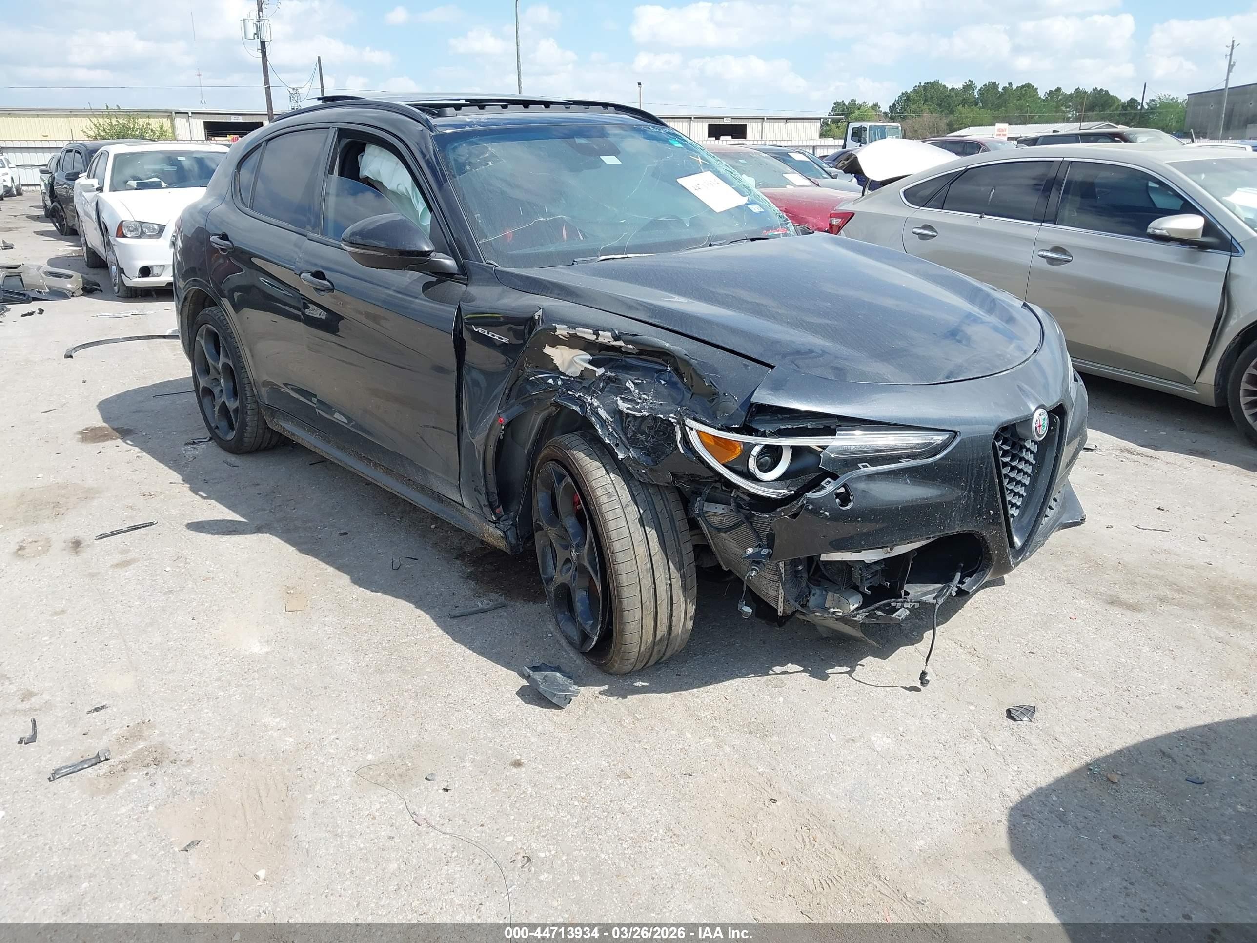 2023 Alfa Romeo Stelvio Veloce, VIN ZASPAKBN8P7D64773 — Rollover