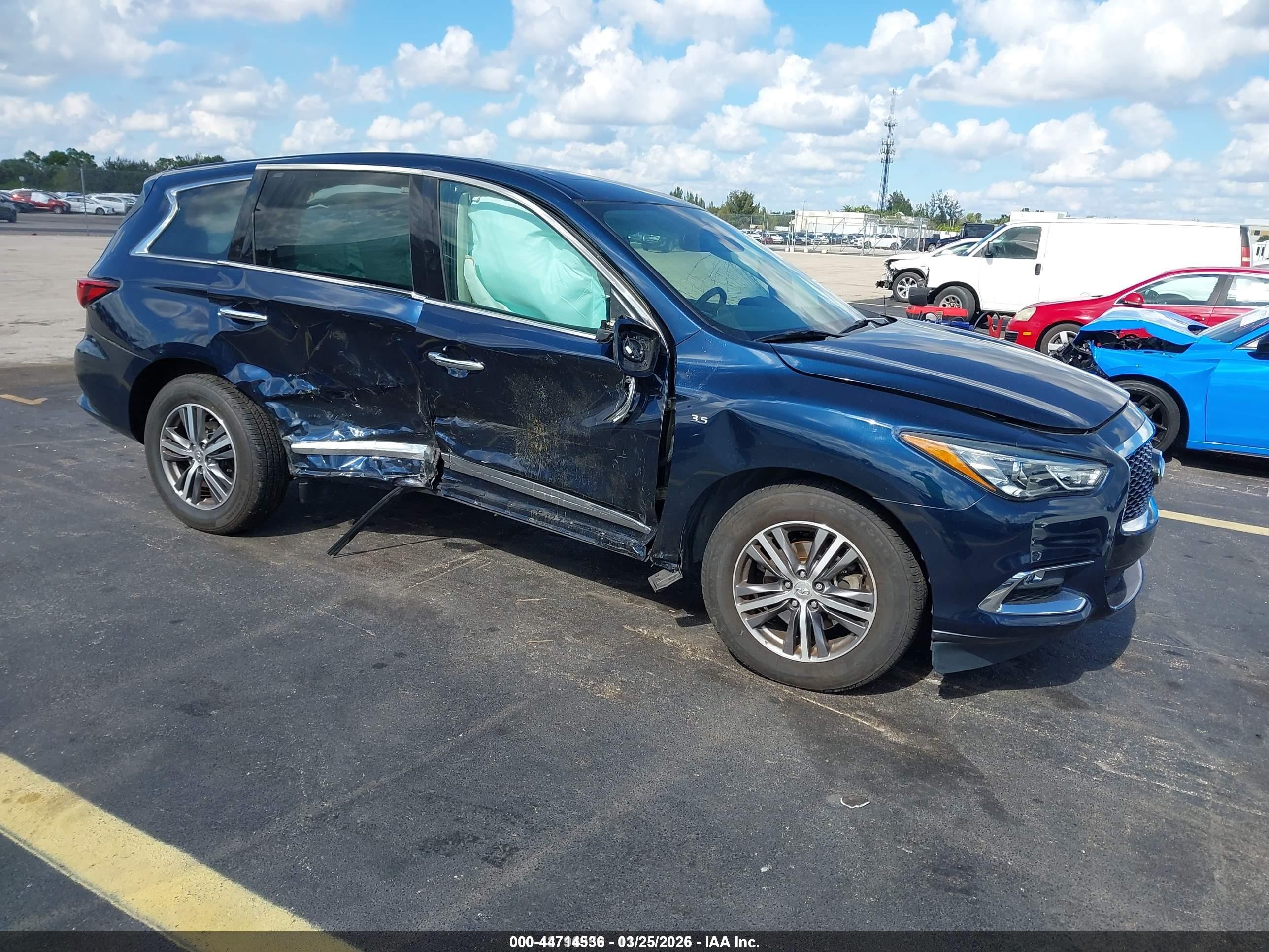 2020 Infiniti QX60 Luxe, VIN 5N1DL0MN7LC514473 — Опрокидывание