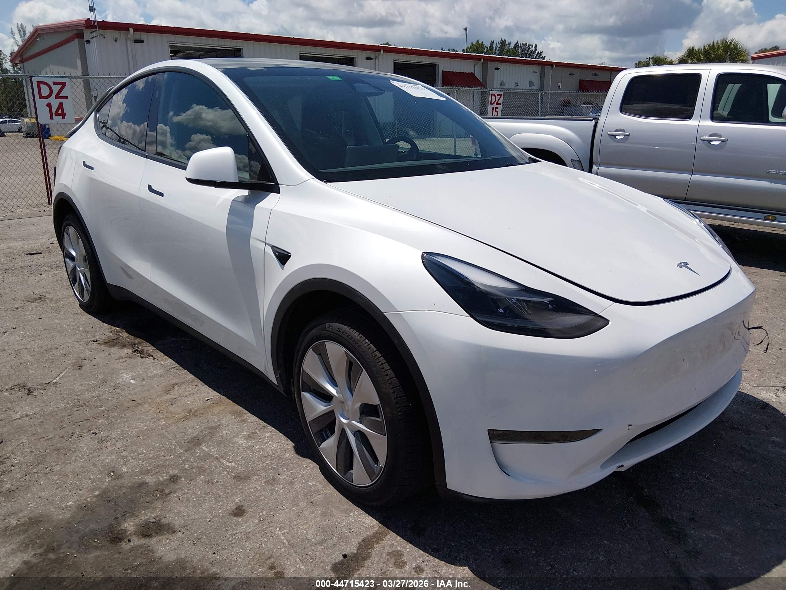 2024 Tesla Model Y Long Range, VIN 7SAYGDEE2RA239834 — Rear end