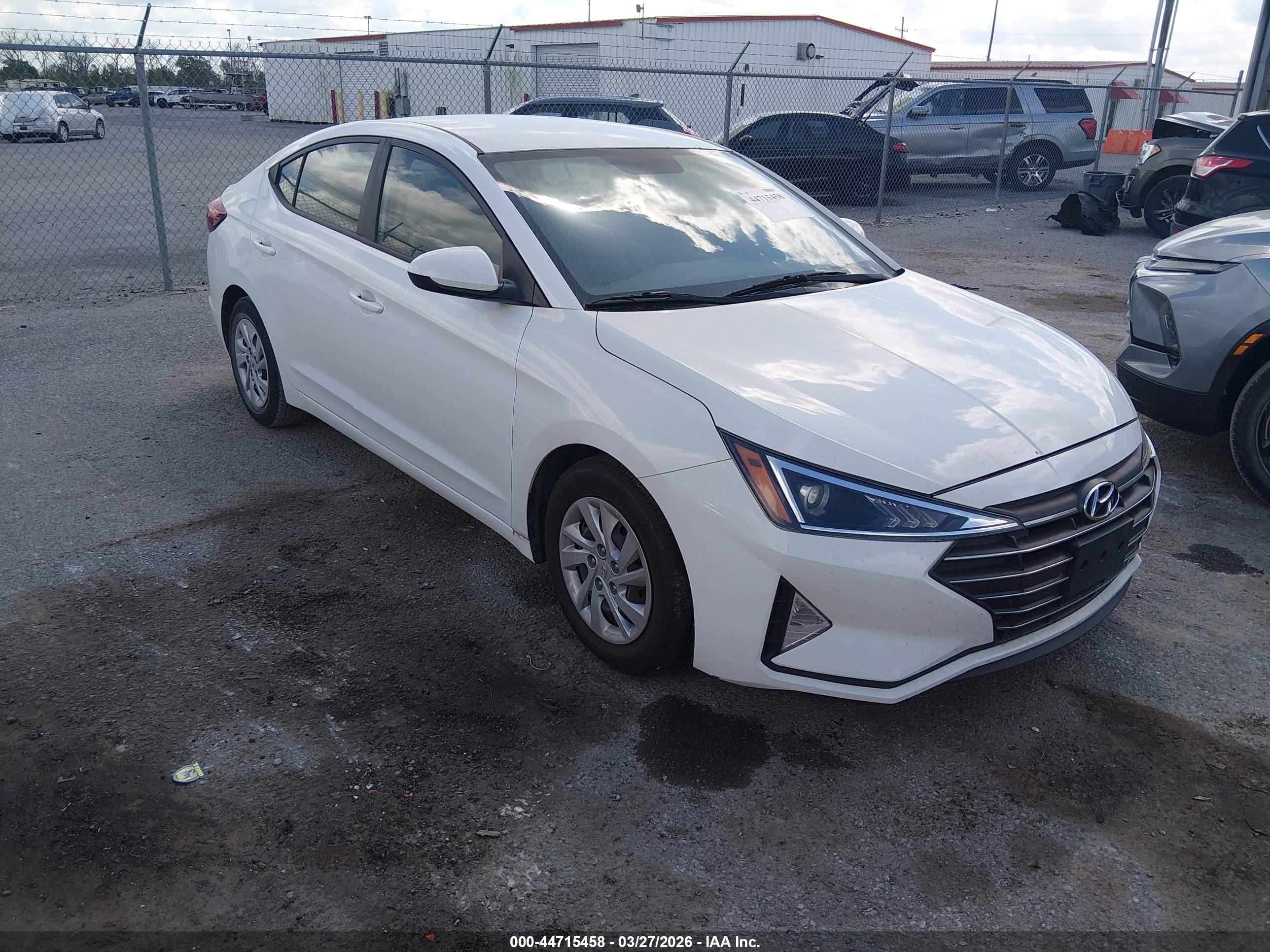 2019 Hyundai Elantra SE, VIN 5NPD74LF7KH489023 — Fresh water flood