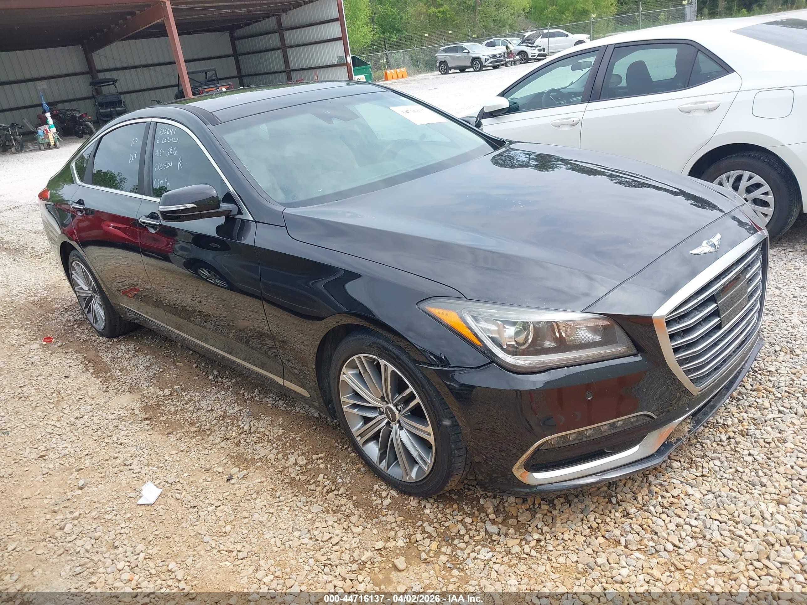 2018 Genesis G80 3.8L, VIN KMHGN4JE7JU233641 — Normal wear
