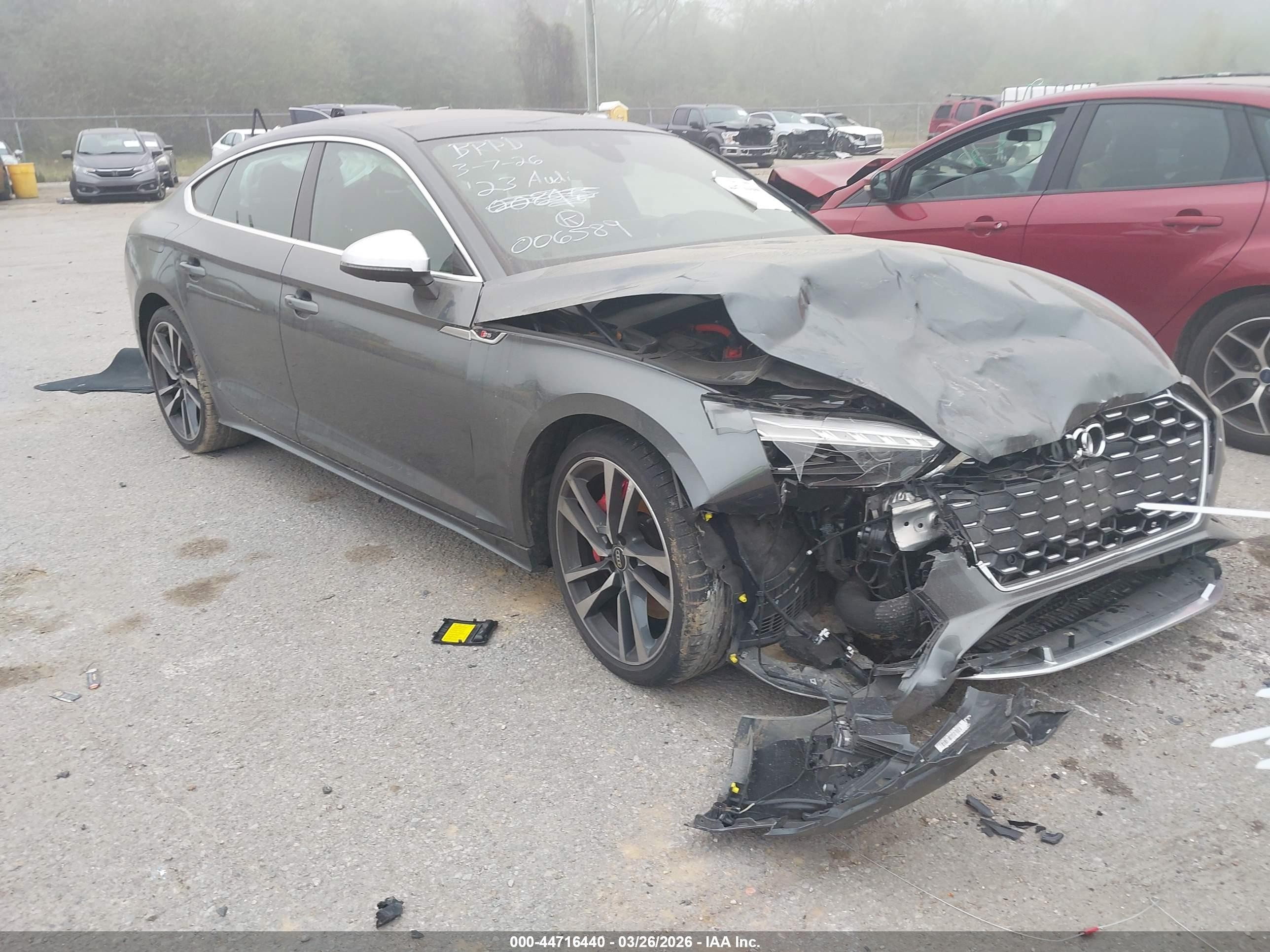 2023 Audi S5 Sportback Prestige, VIN WAUB4CF59PA006589 — Front end