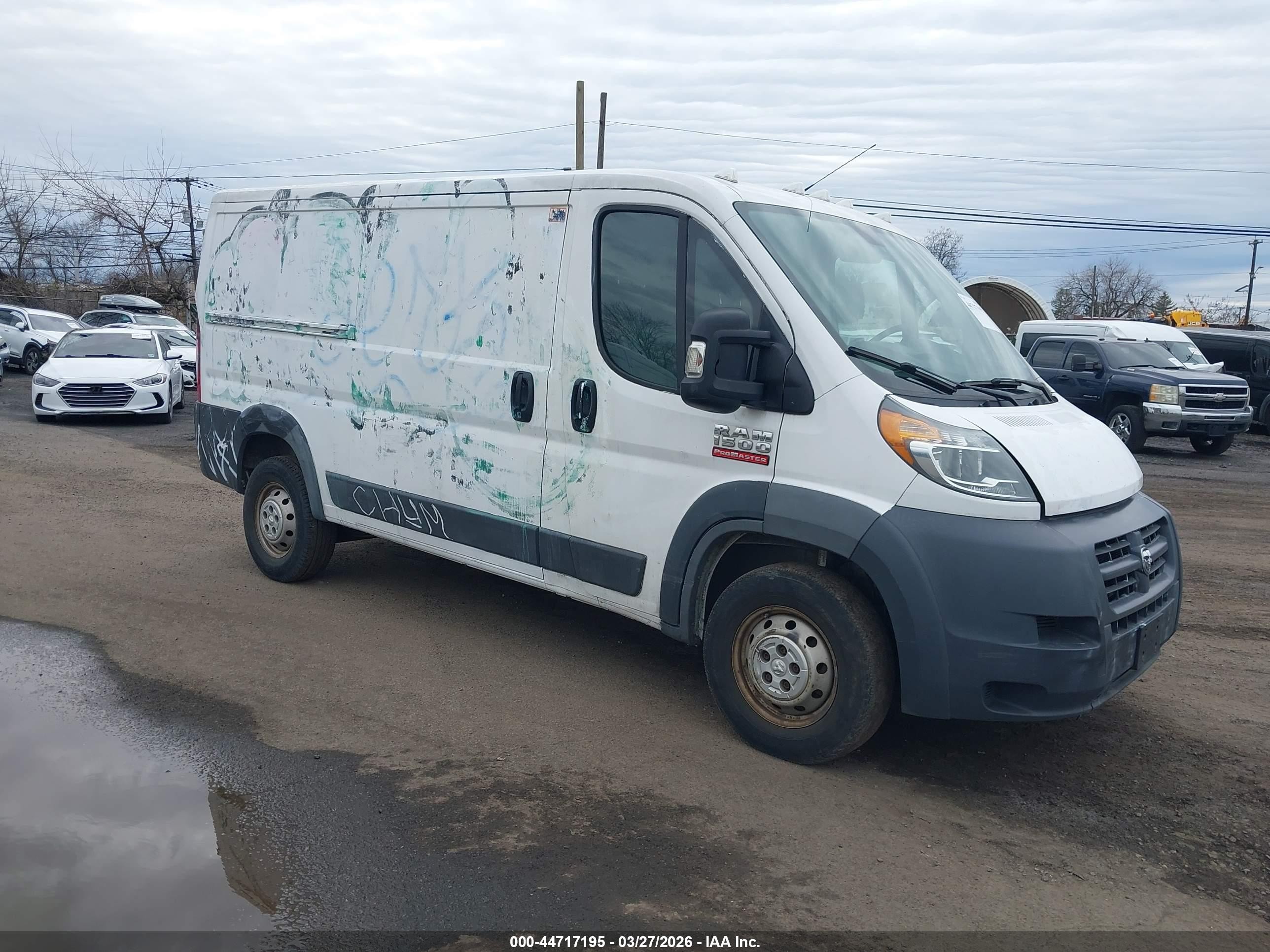 2017 Ram ProMaster Cargo, VIN 3C6TRVAG0HE516722 — Vandalism