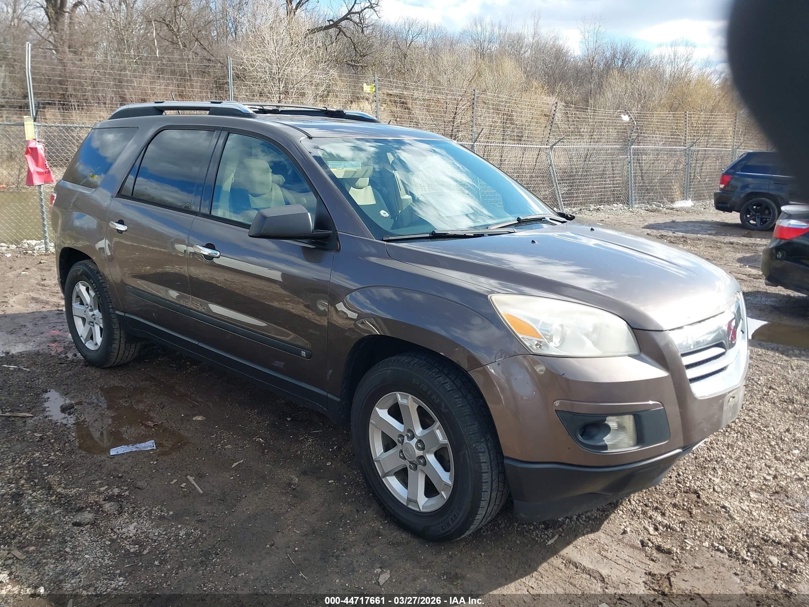 2008 Saturn Outlook XE, VIN 5GZER13758J173074 — Engine fire