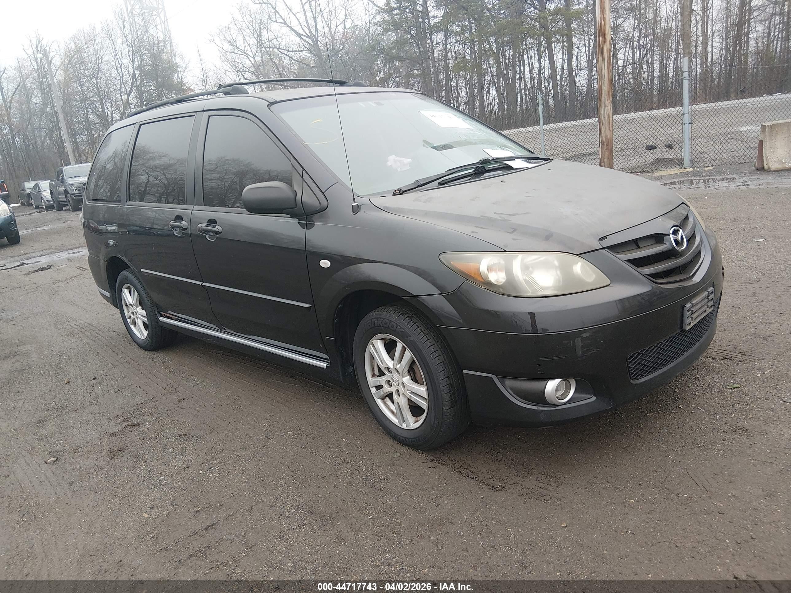 2005 Mazda MPV LX, VIN JM3LW28A050543089 — Зад