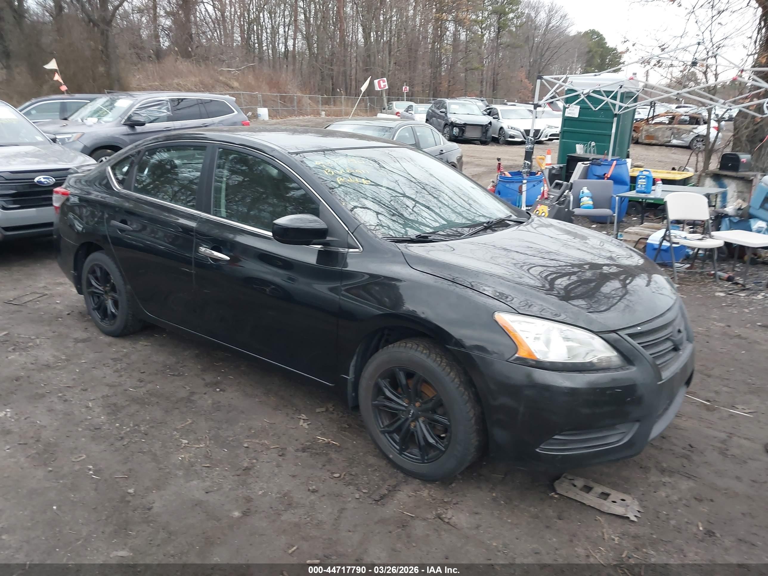 2013 Nissan Sentra SV, VIN 3N1AB7AP9DL650413 — Фото с аукциона