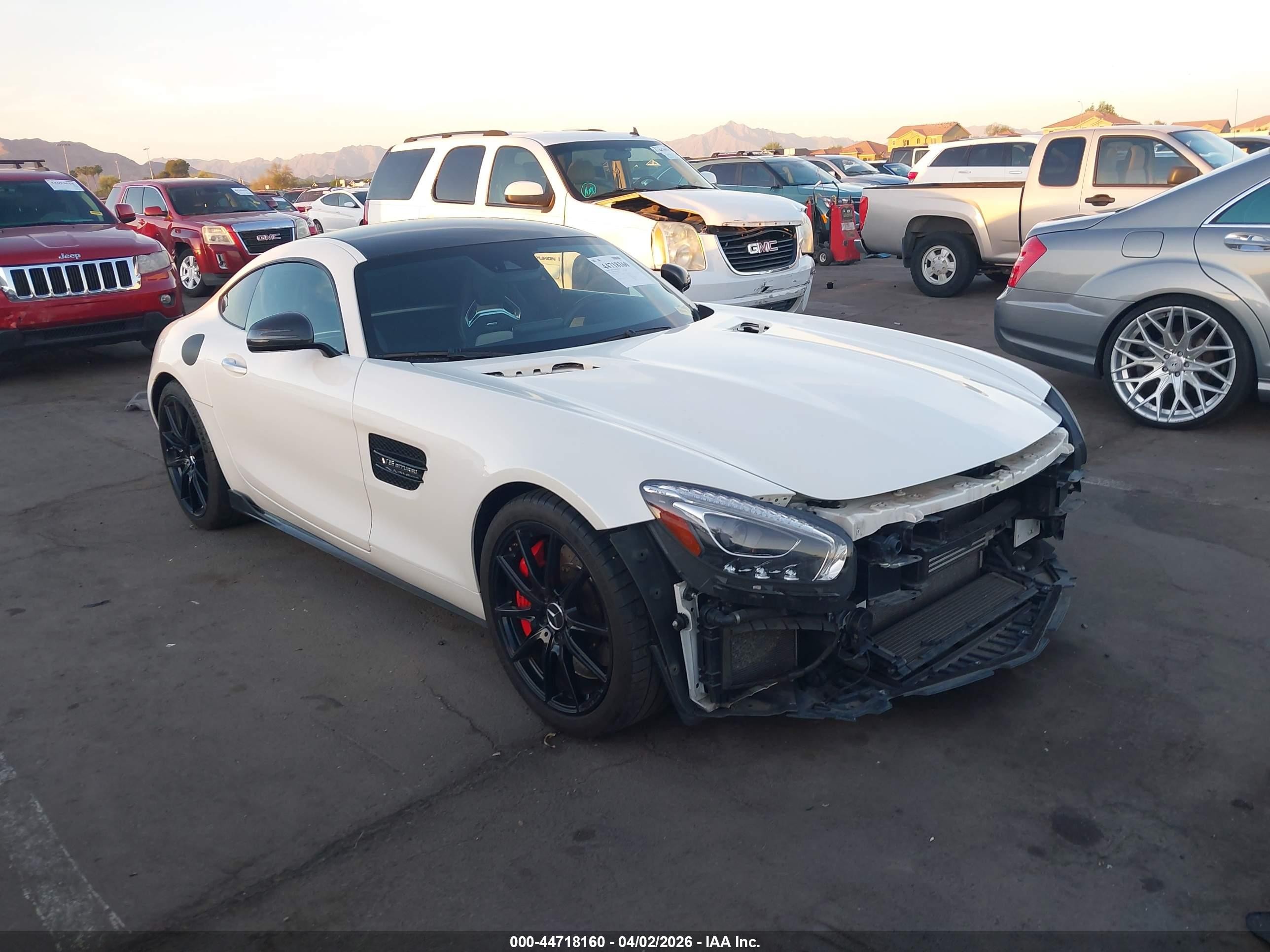 2016 Mercedes-Benz AMG GT S, VIN WDDYJ7JA3GA007955 — Front end