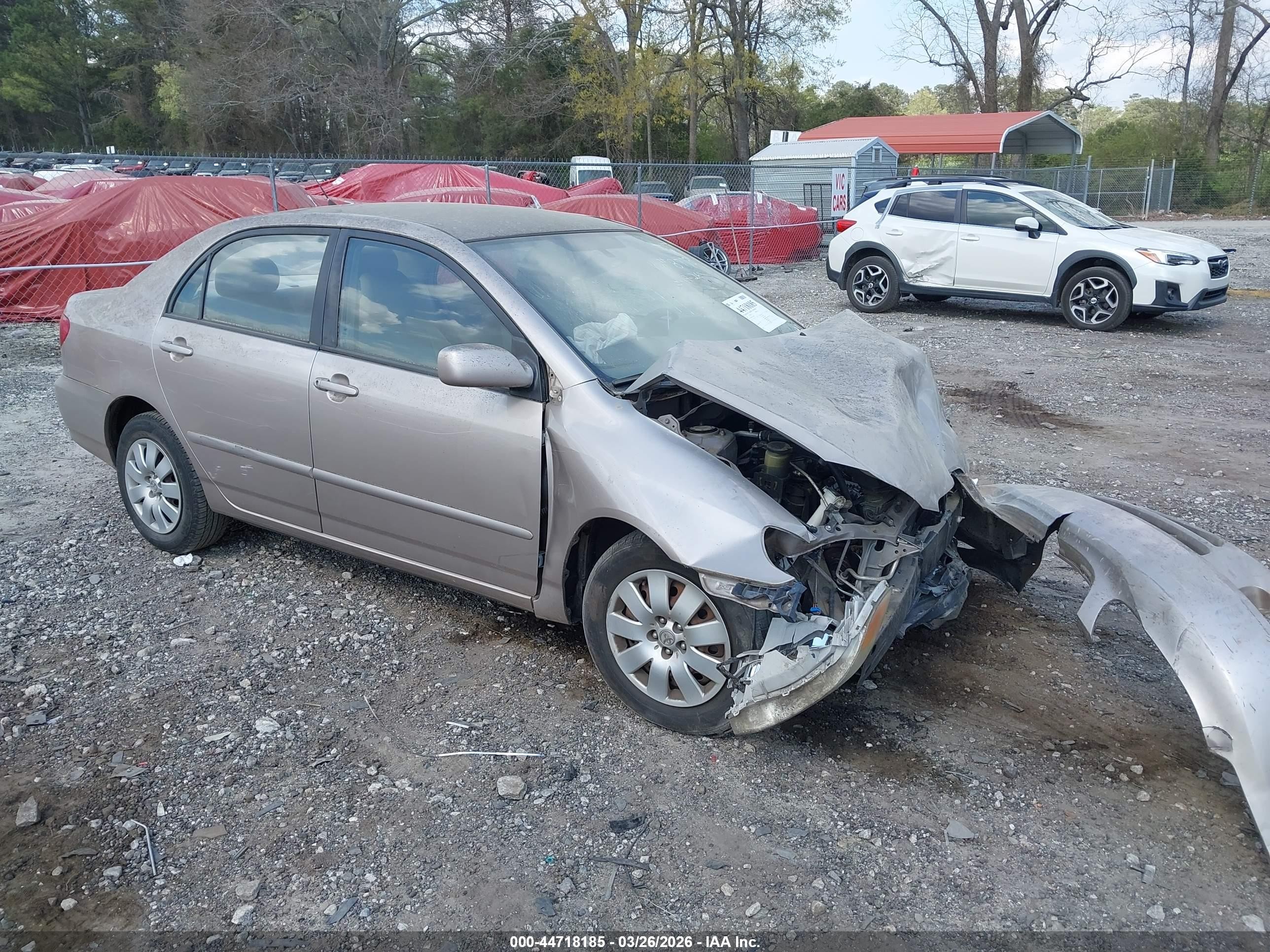 2003 Toyota Corolla S, VIN 1NXBR32E33Z188773 — Front end