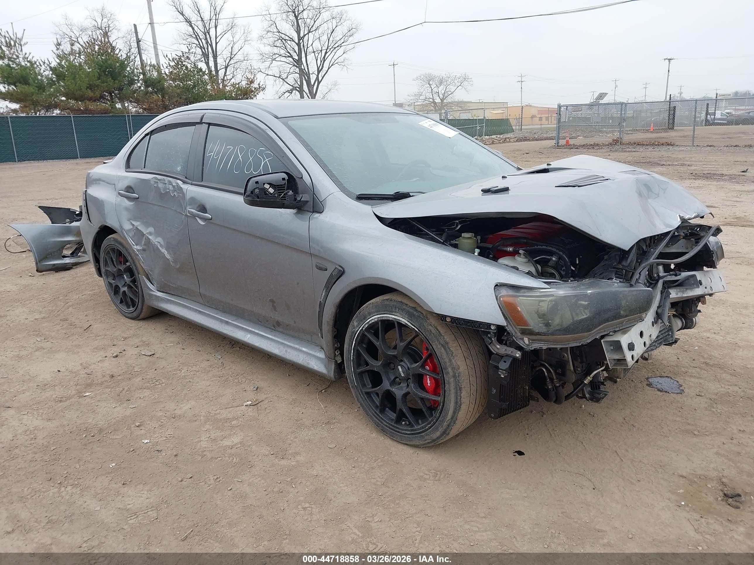 2014 Mitsubishi Lancer Evolution MR, VIN JA32W5FV3EU024606 — All over