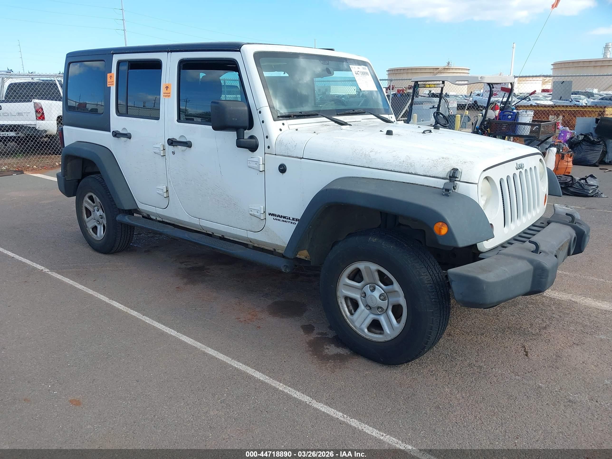 2013 Jeep Wrangler Unlimited Sport, VIN 1C4BJWDG1DL550764 — Water / flood