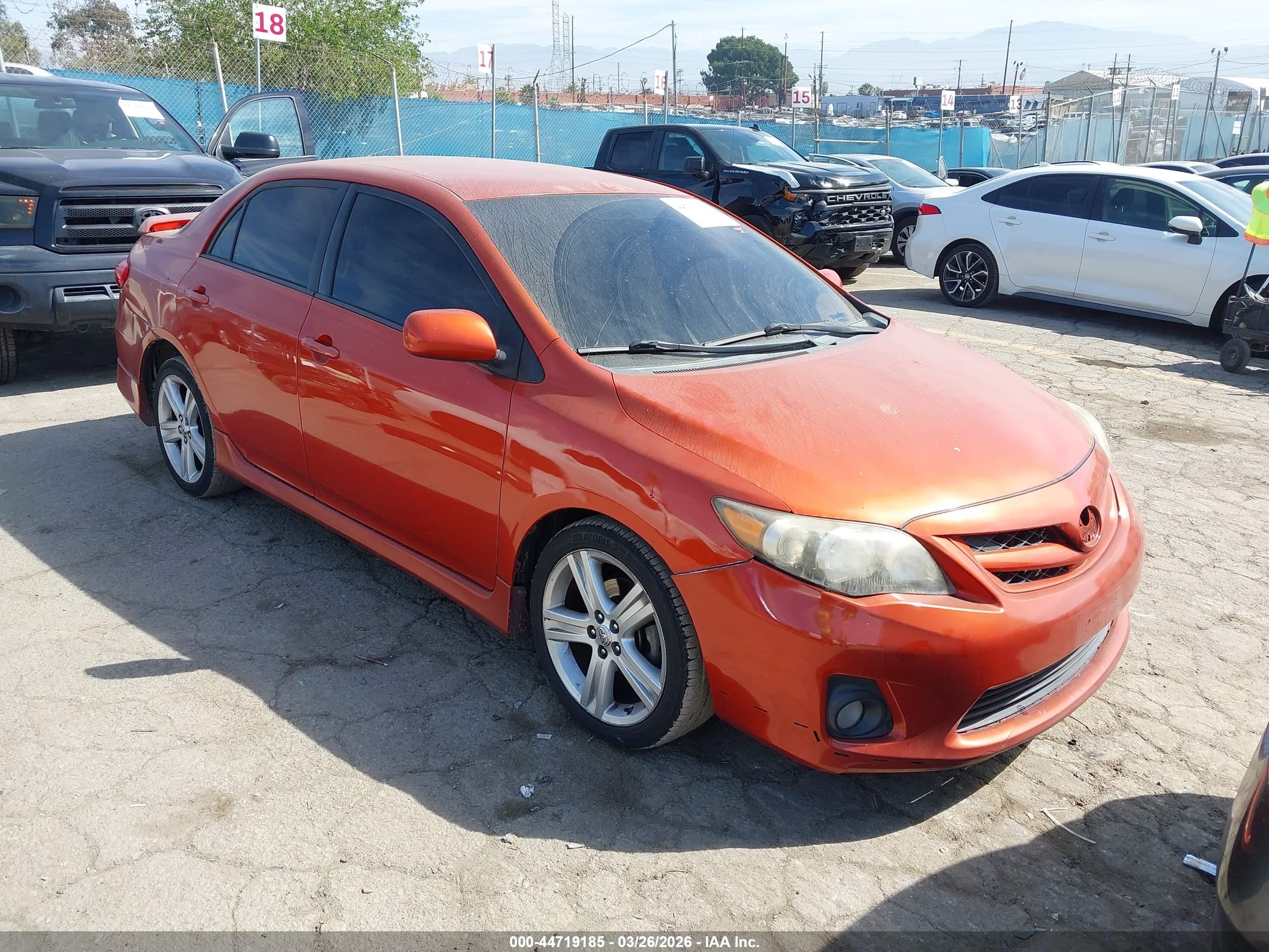 2013 Toyota Corolla LE, VIN 2T1BU4EE8DC067336 — Rear end