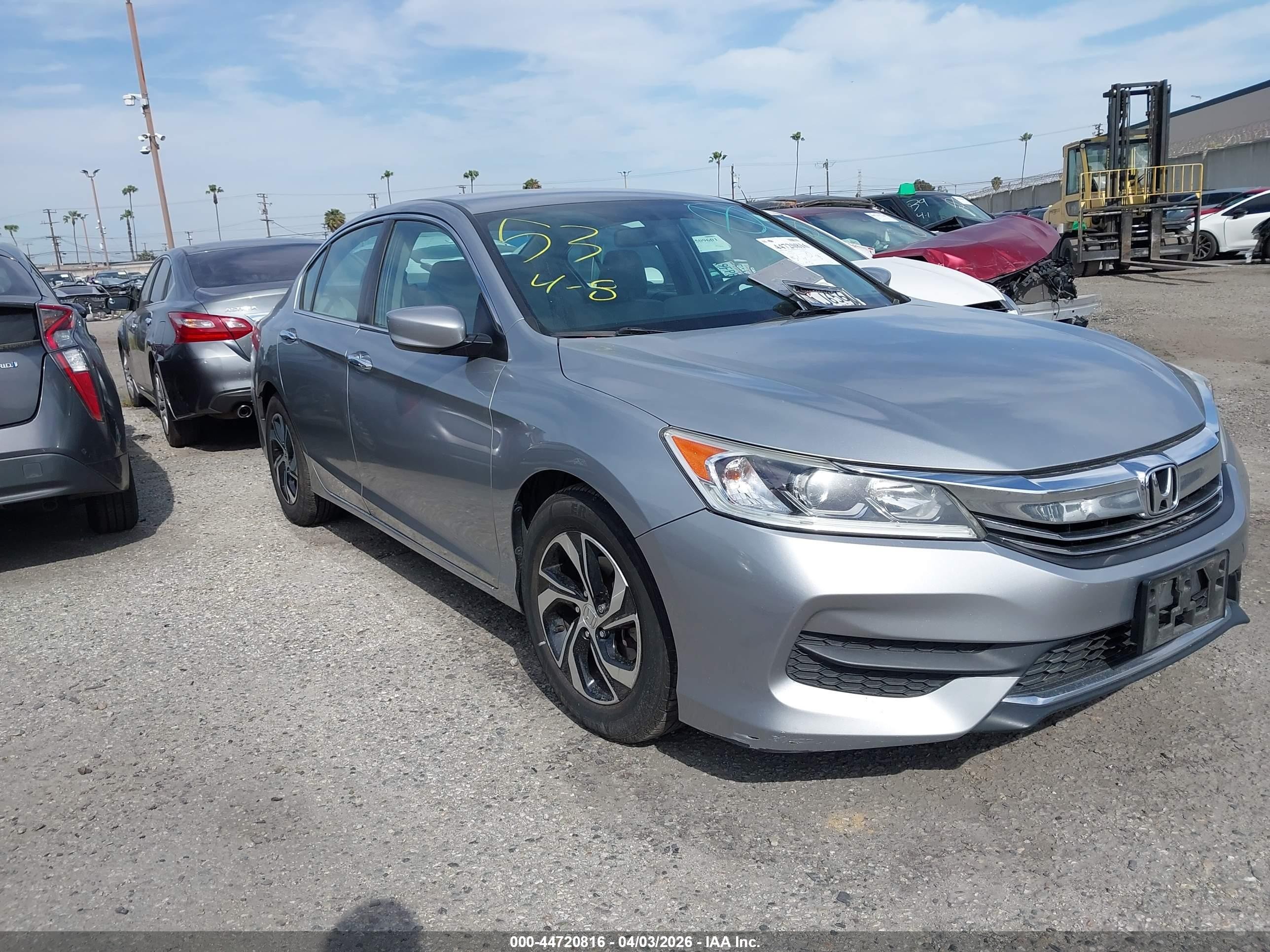 2016 Honda Accord LX, VIN 1HGCR2F38GA194993 — Fresh water flood