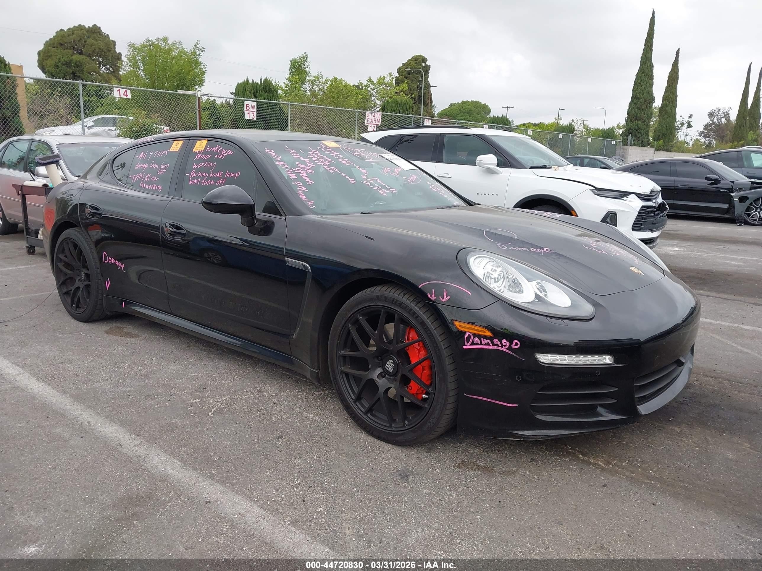 2014 Porsche Panamera, VIN WP0AA2A76EL010997 — Biohazard / chemical