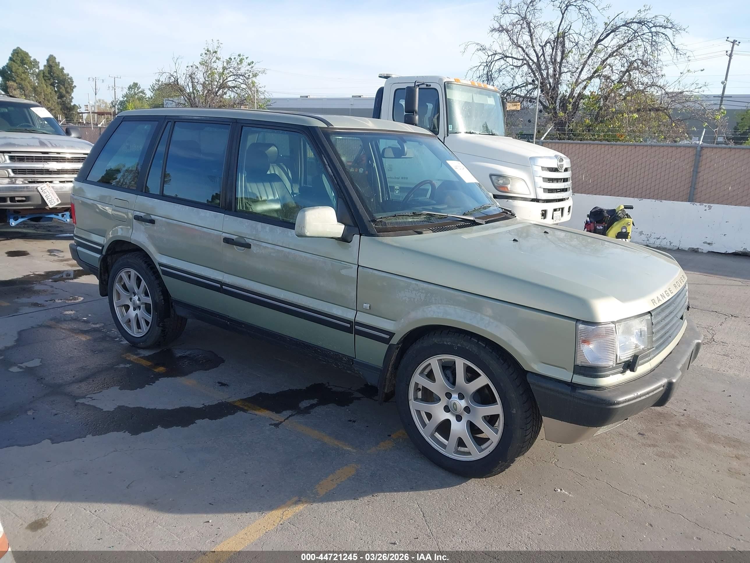 2002 Land Rover Range Rover HSE, VIN SALPM16472A462516 — Перед
