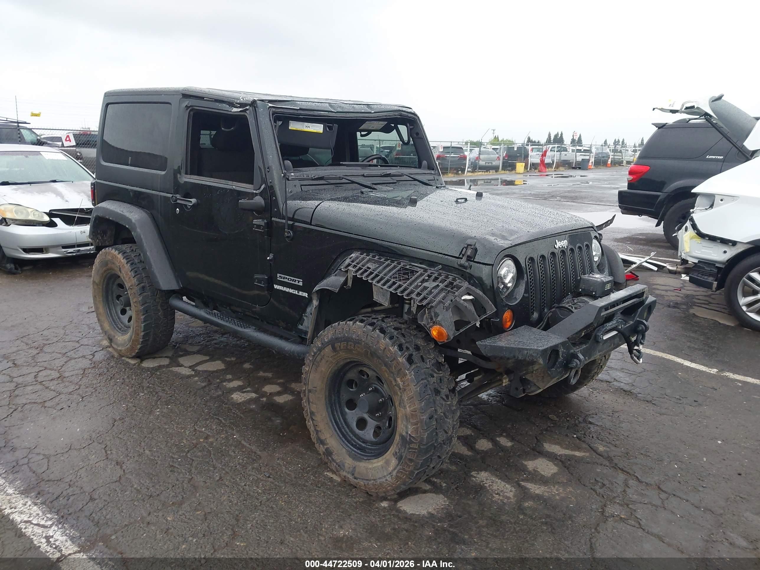 2012 Jeep Wrangler Sport, VIN 1C4AJWAG8CL164020 — Rollover