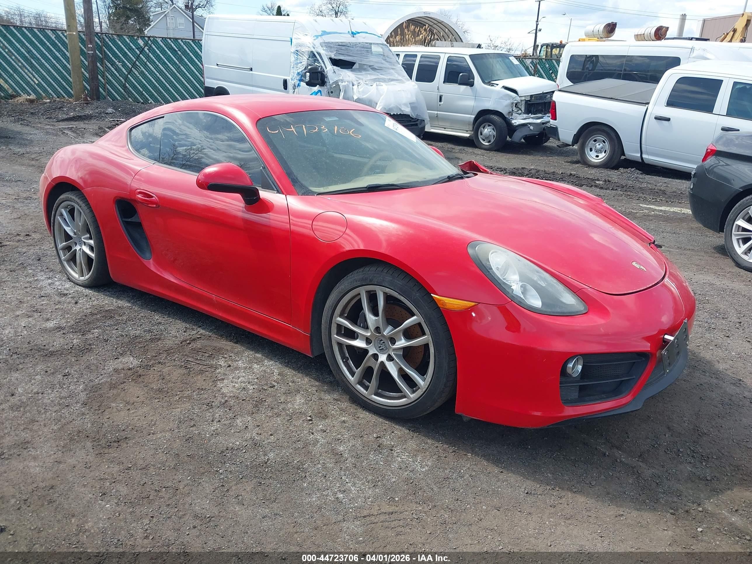 2015 Porsche Cayman, VIN WP0AA2A88FK160562 — Side