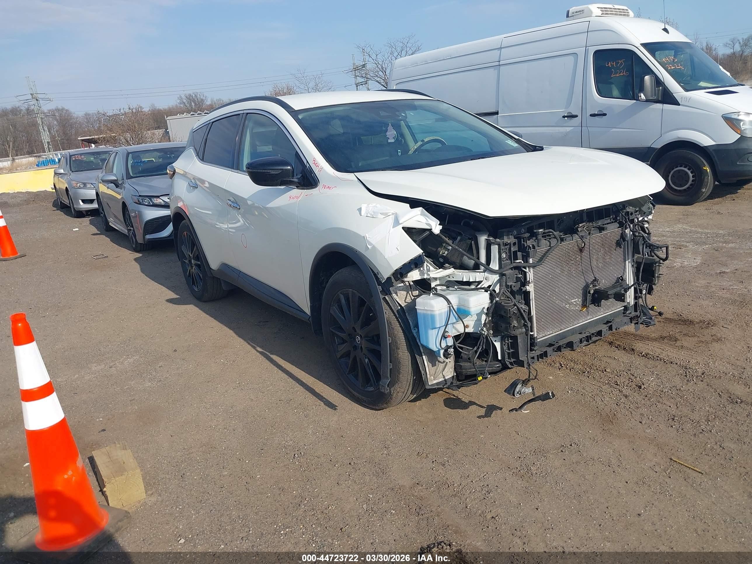 2022 Nissan Murano SV, VIN 5N1AZ2BS1NC126437 — Front end