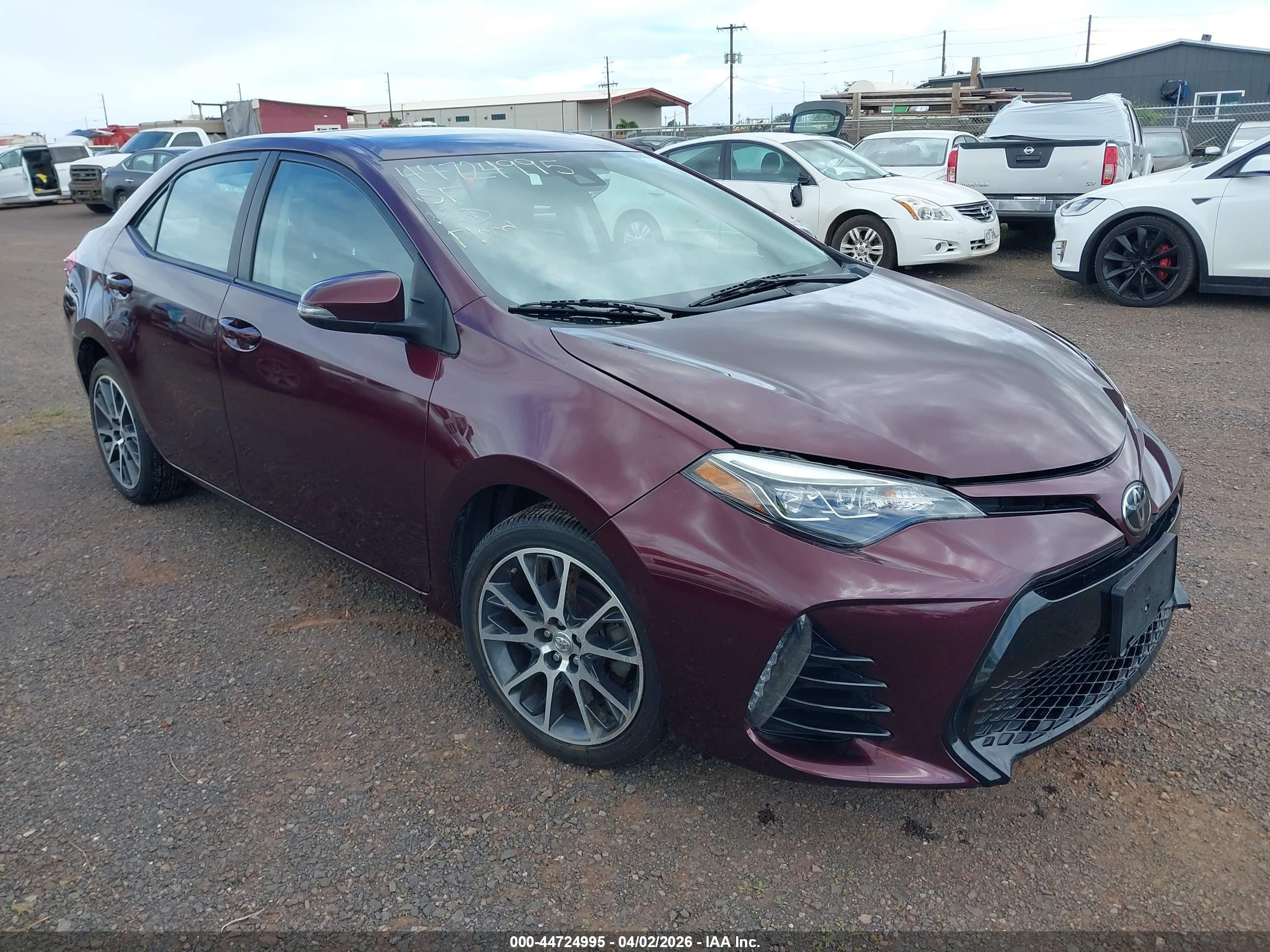 2017 Toyota Corolla SE, VIN 5YFBURHE7HP612876 — Fresh water flood