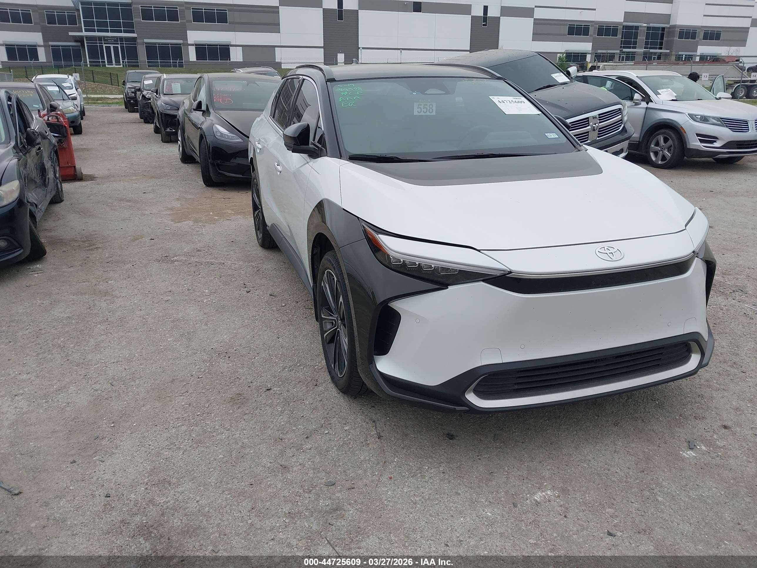 2023 Toyota bZ4X Limited, VIN JTMABACA2PA014446 — Rear end